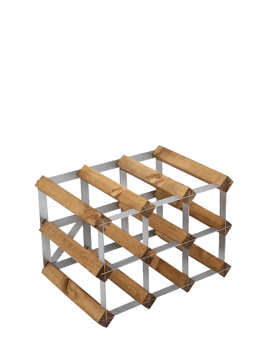 The Swedish Wine Rack Factory - 9 Bottle Winerack Assembled Light Wood - regale und verwahrung - light wood - 1