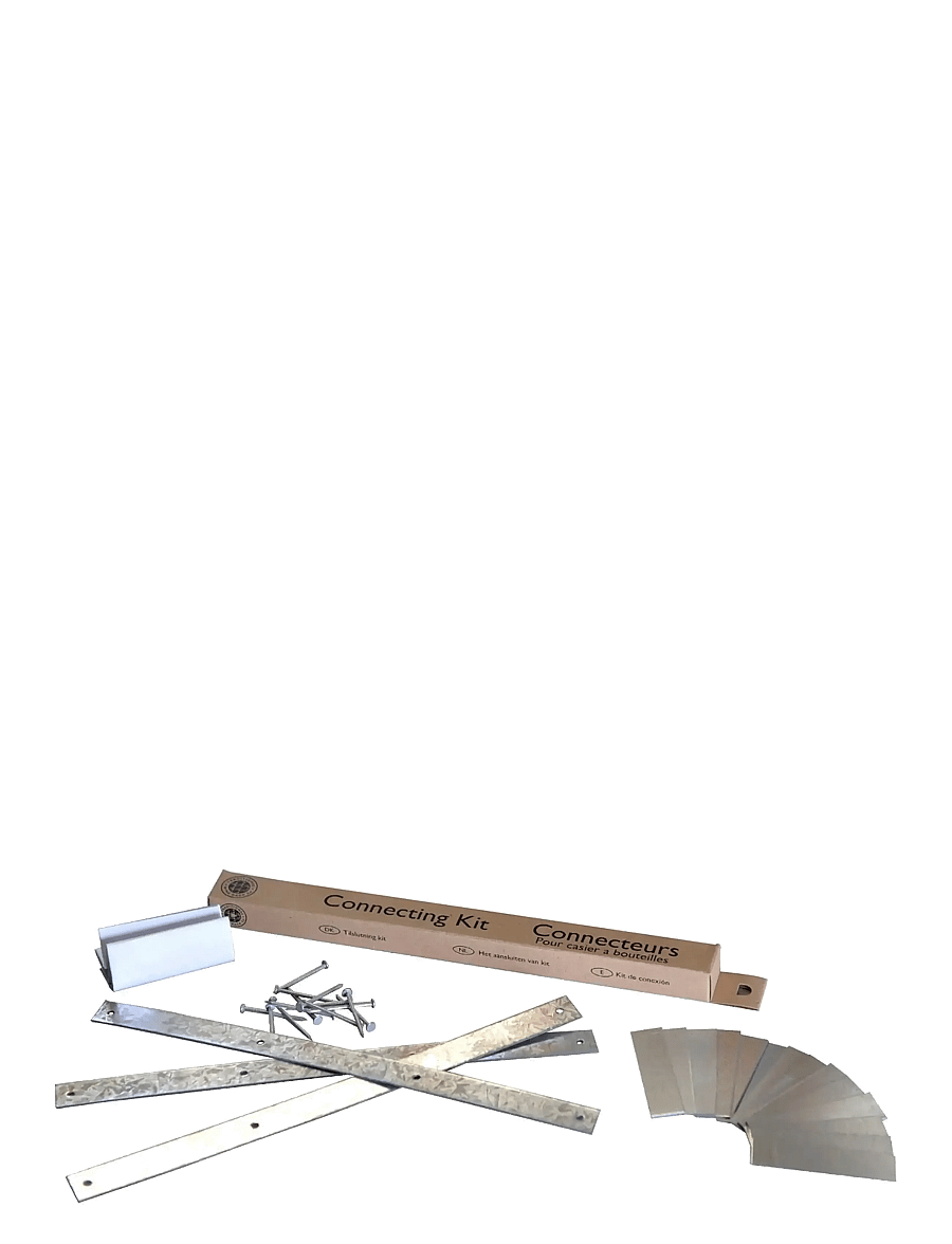 The Swedish Wine Rack Factory - Connecting Kit Swedish Wine Rack Factory - baldų priedai - silver - 0