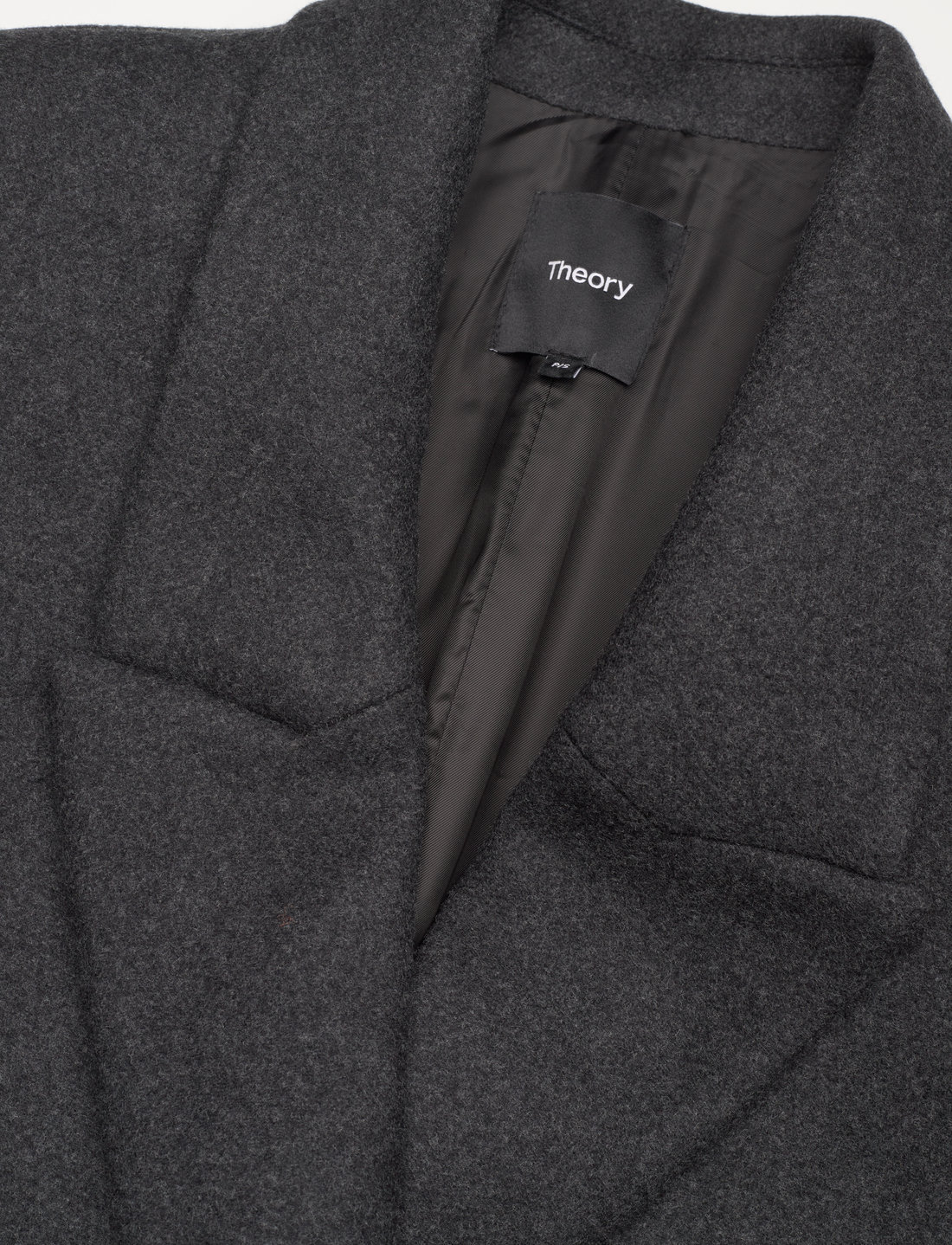 Theory grey 2025 wool coat