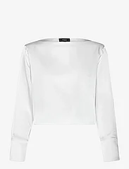 Theory - CL BOATNK VOL SH.BAS - long-sleeved blouses - ivory - 0