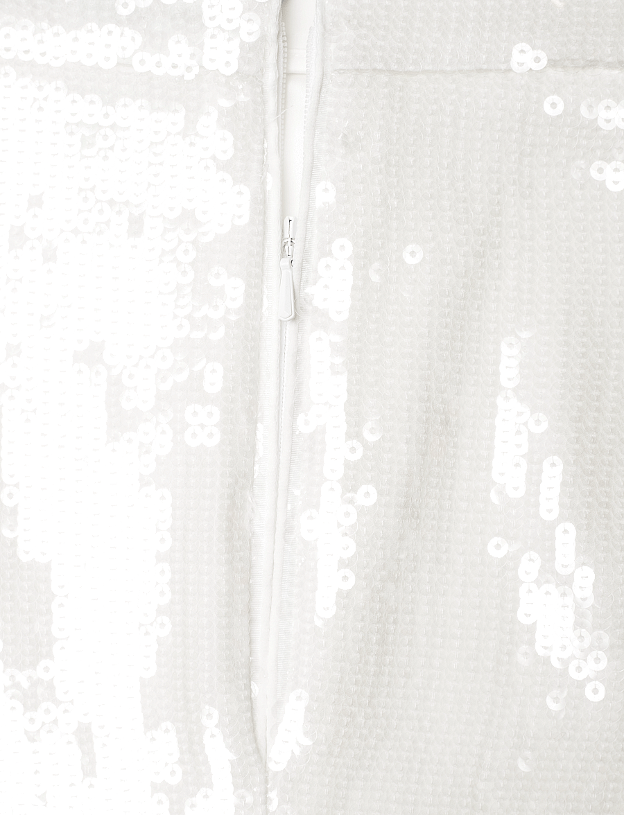 Theory - KL SLIM FIT SK.FLUID - midinederdele - white - 2