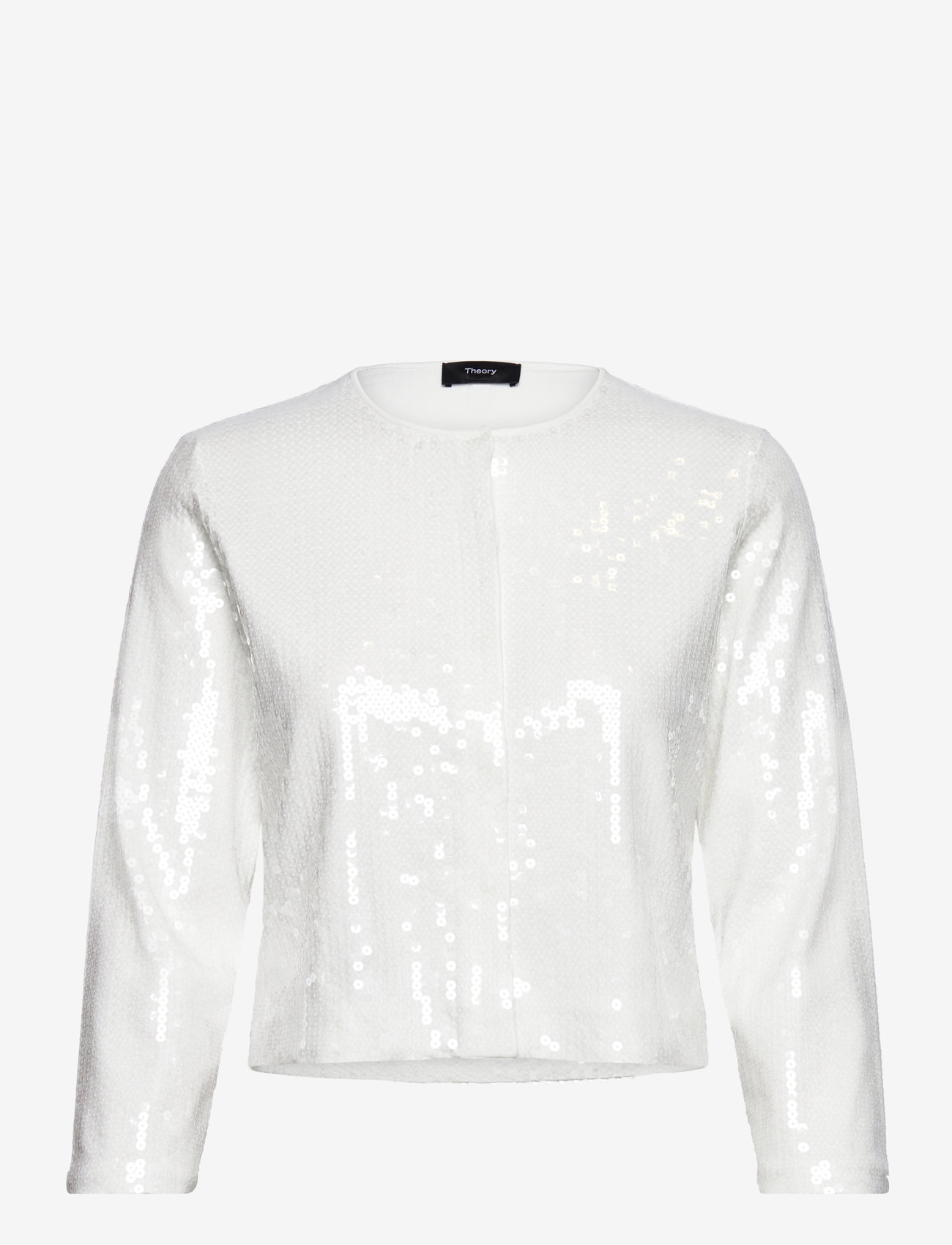 Theory - SEQUIN CARDIGAN.COMP - herbstliche kleidung - white - 0
