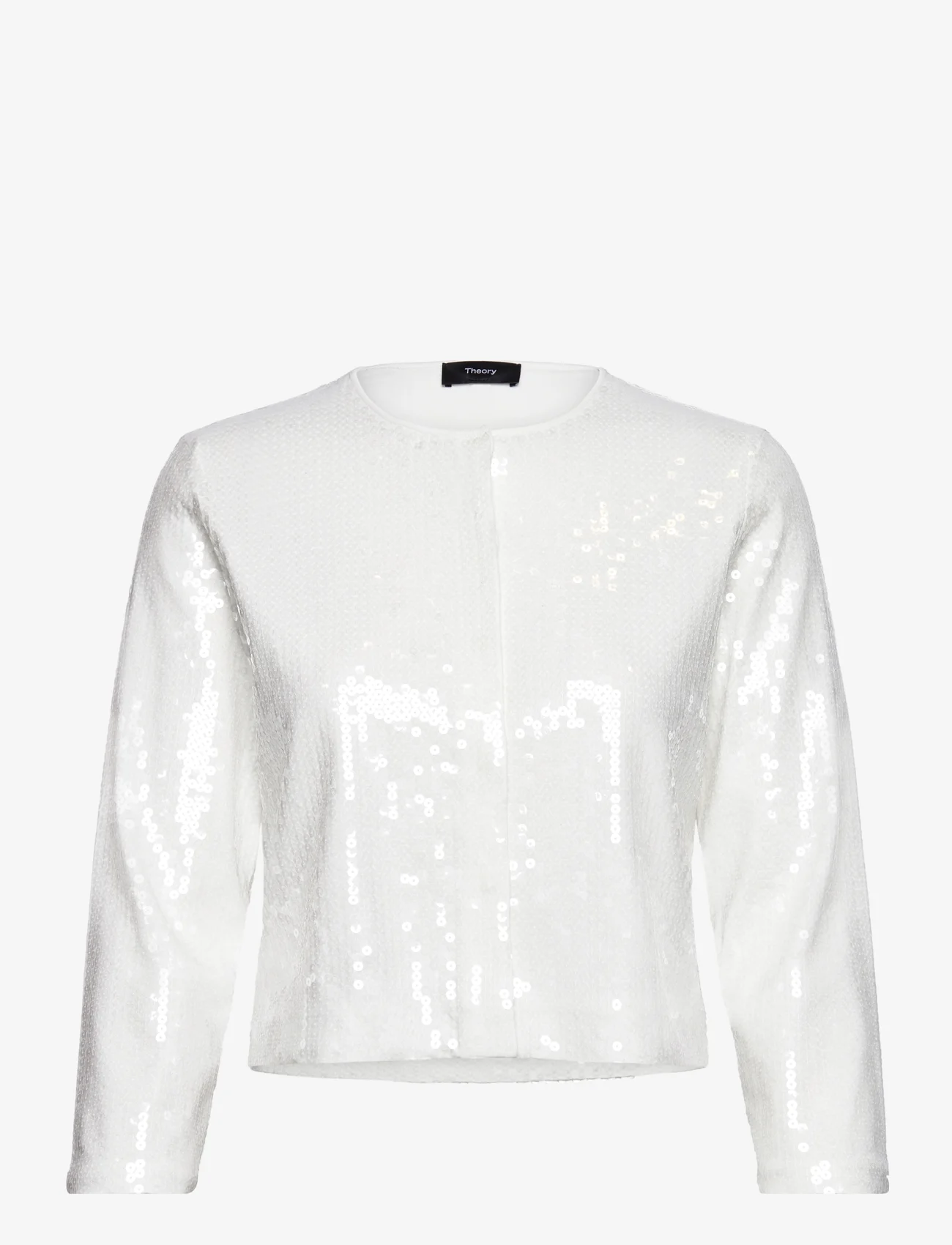 Theory - SEQUIN CARDIGAN.COMP - cardigans - white - 0