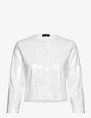 Theory - SEQUIN CARDIGAN.COMP - cardigans - white - 0