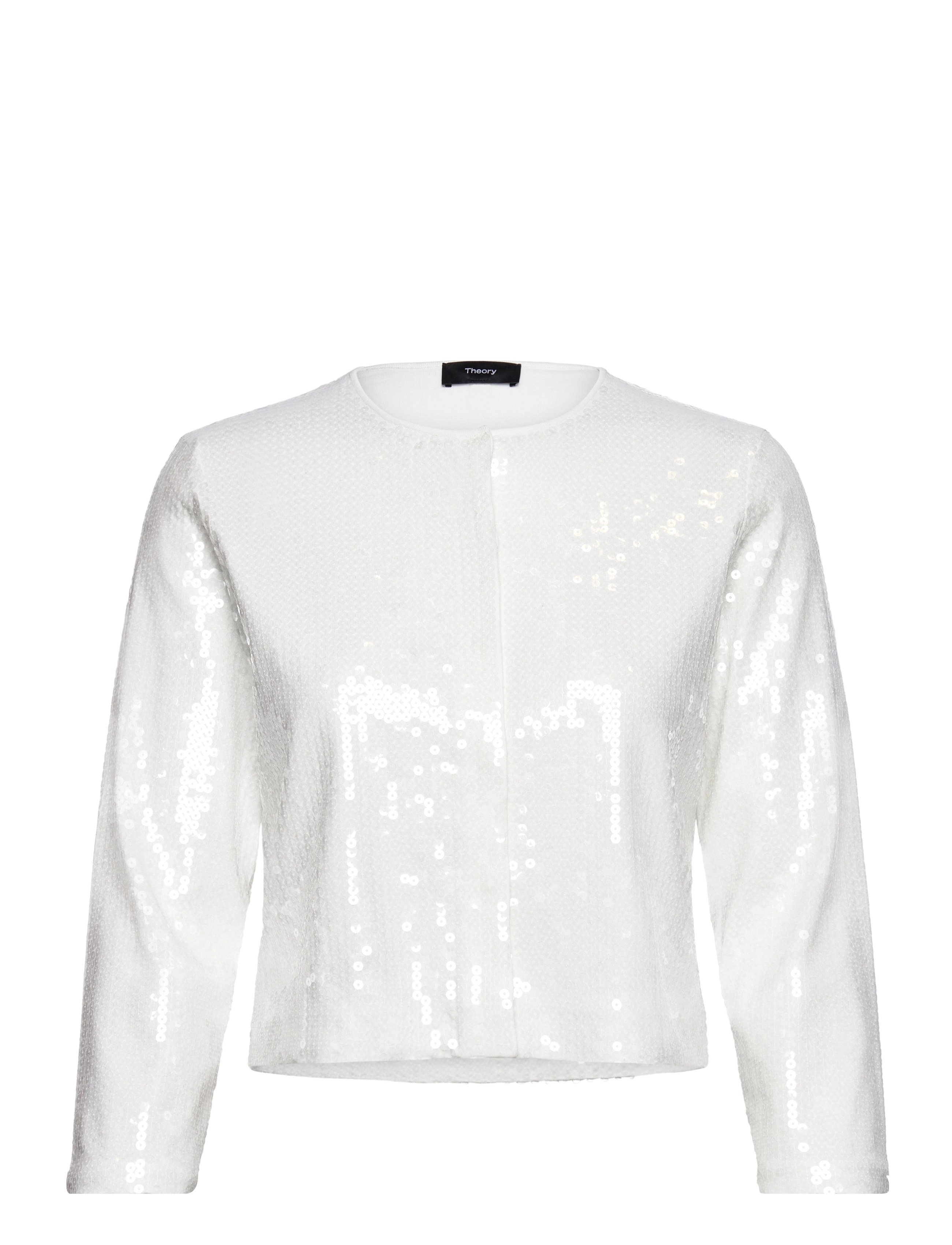 Theory SEQUIN CARDIGAN.COMP - Cardigans - WHITE / white