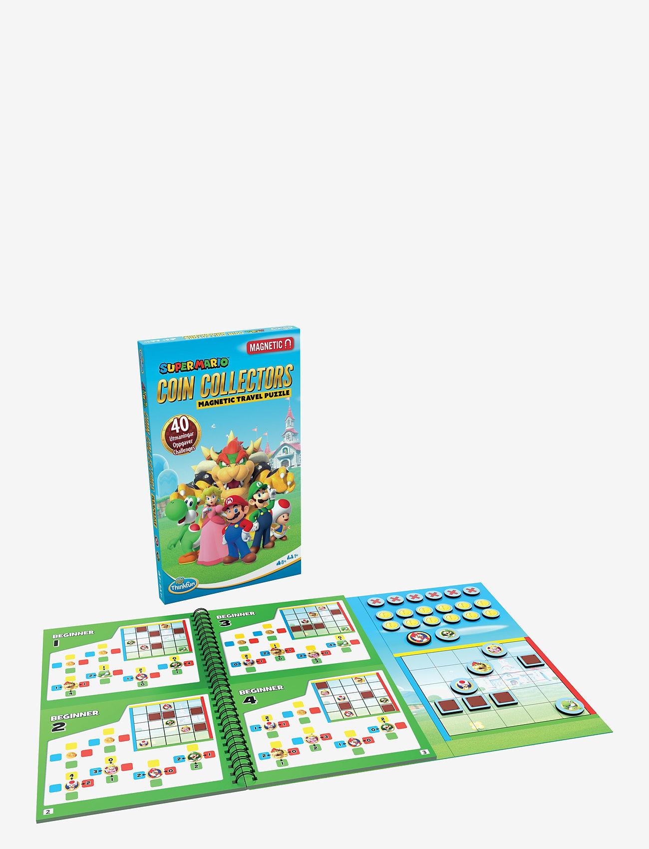 ThinkFun - Super Mario Travel Game - brætspil - multi coloured - 0