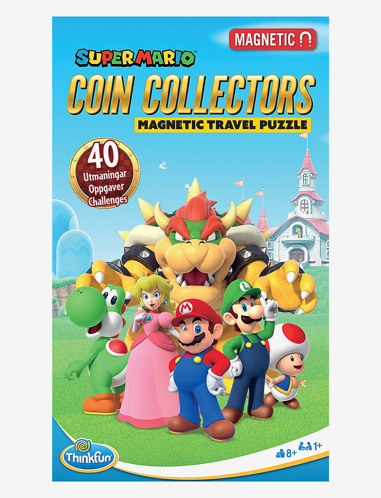 ThinkFun - Super Mario Travel Game - brætspil - multi coloured - 1