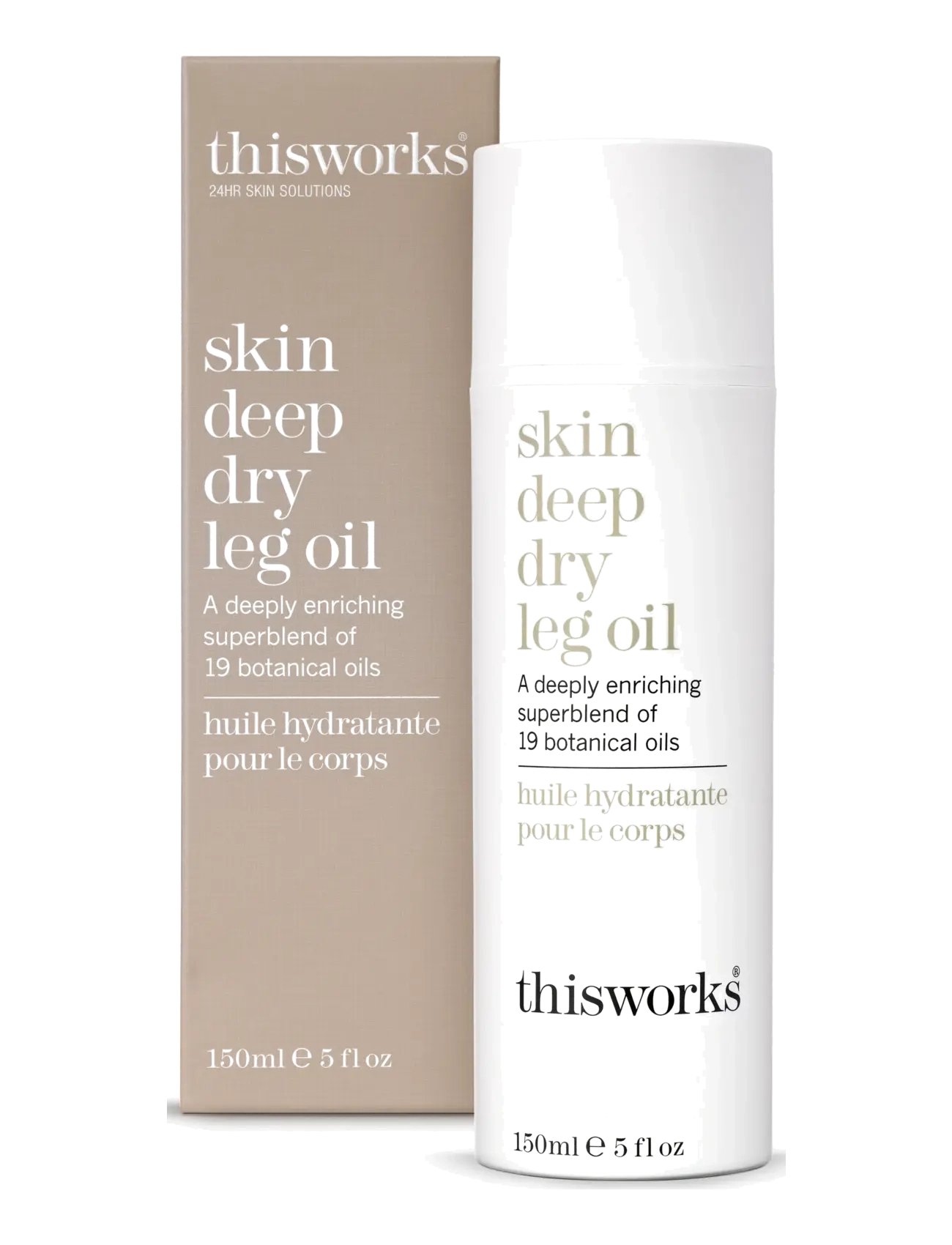 ThisWorks - skin deep dry leg oil 150ml NEW - kropsolier - clear - 1