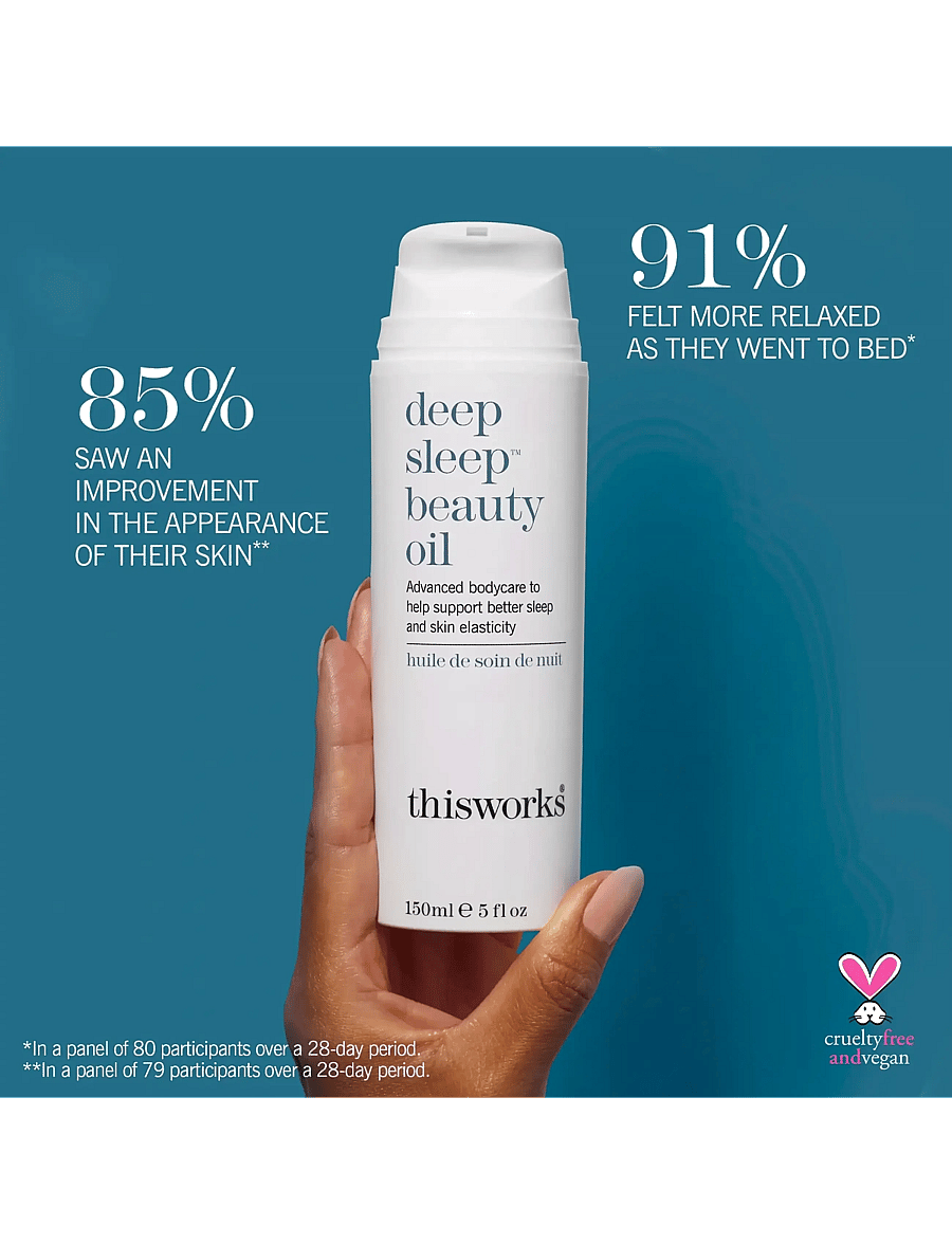 ThisWorks - deep sleep beauty oil 150ml - kehaõlid - clear - 2