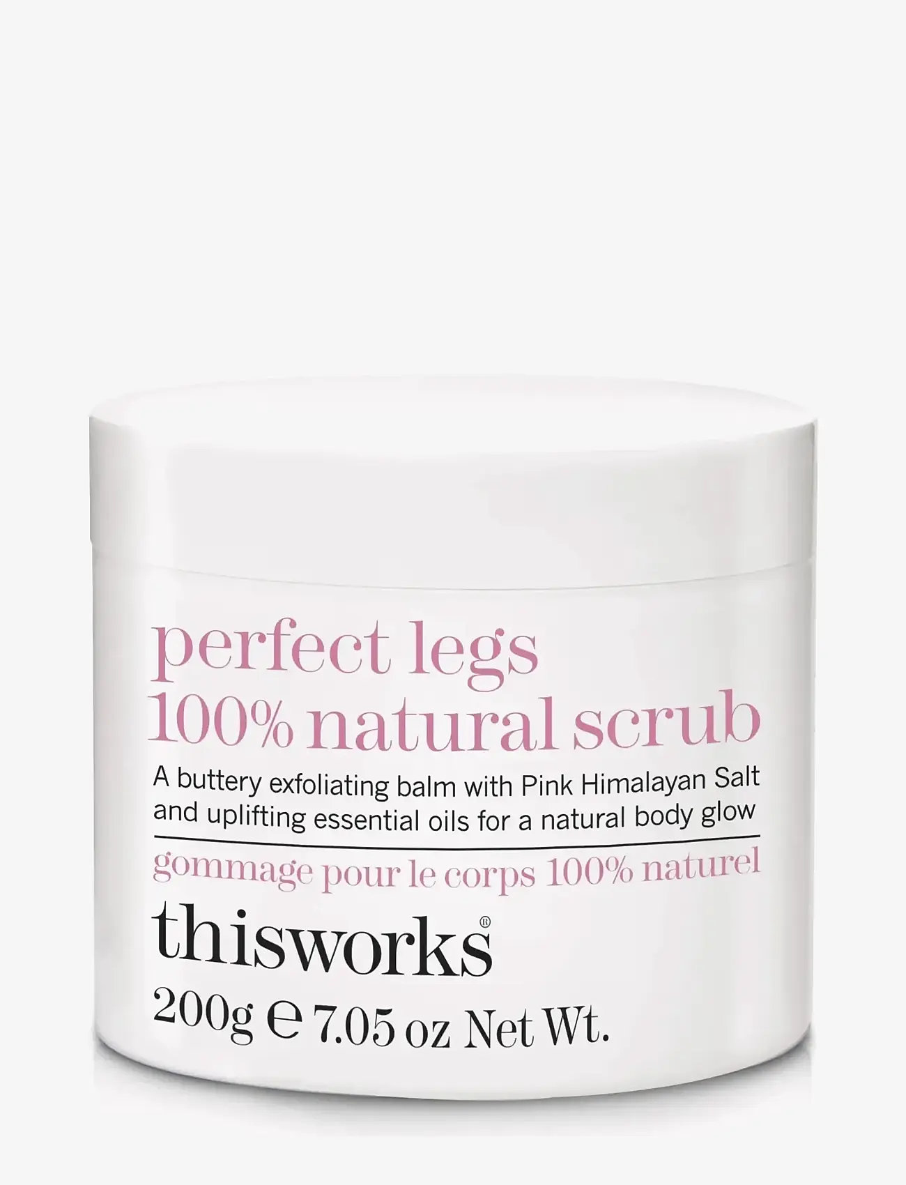 ThisWorks - perfect legs 100% natural scrub 200g - skrubb & exfoliators - kropp  - clear - 0
