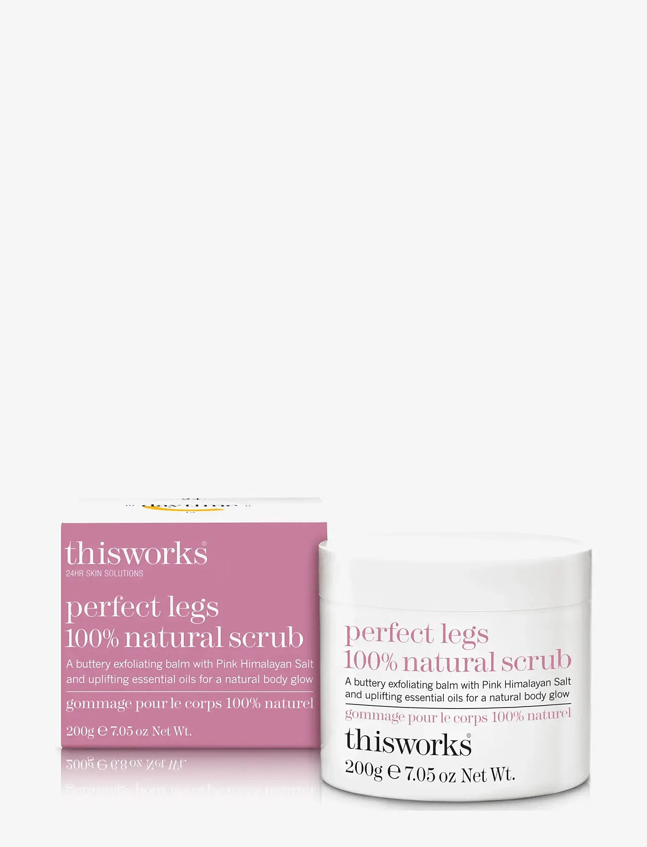 ThisWorks - perfect legs 100% natural scrub 200g - skrubb & exfoliators - kropp  - clear - 1