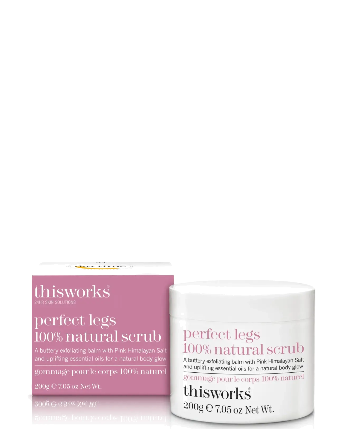 ThisWorks - perfect legs 100% natural scrub 200g - skrubb & exfoliators - kropp  - clear - 1