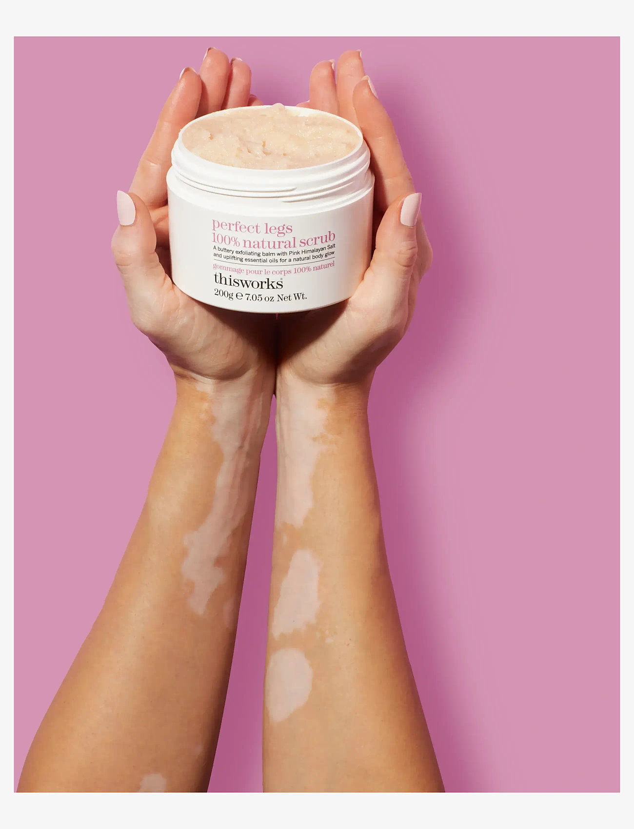 ThisWorks - perfect legs 100% natural scrub 200g - skrubb & exfoliators - kropp  - clear - 4