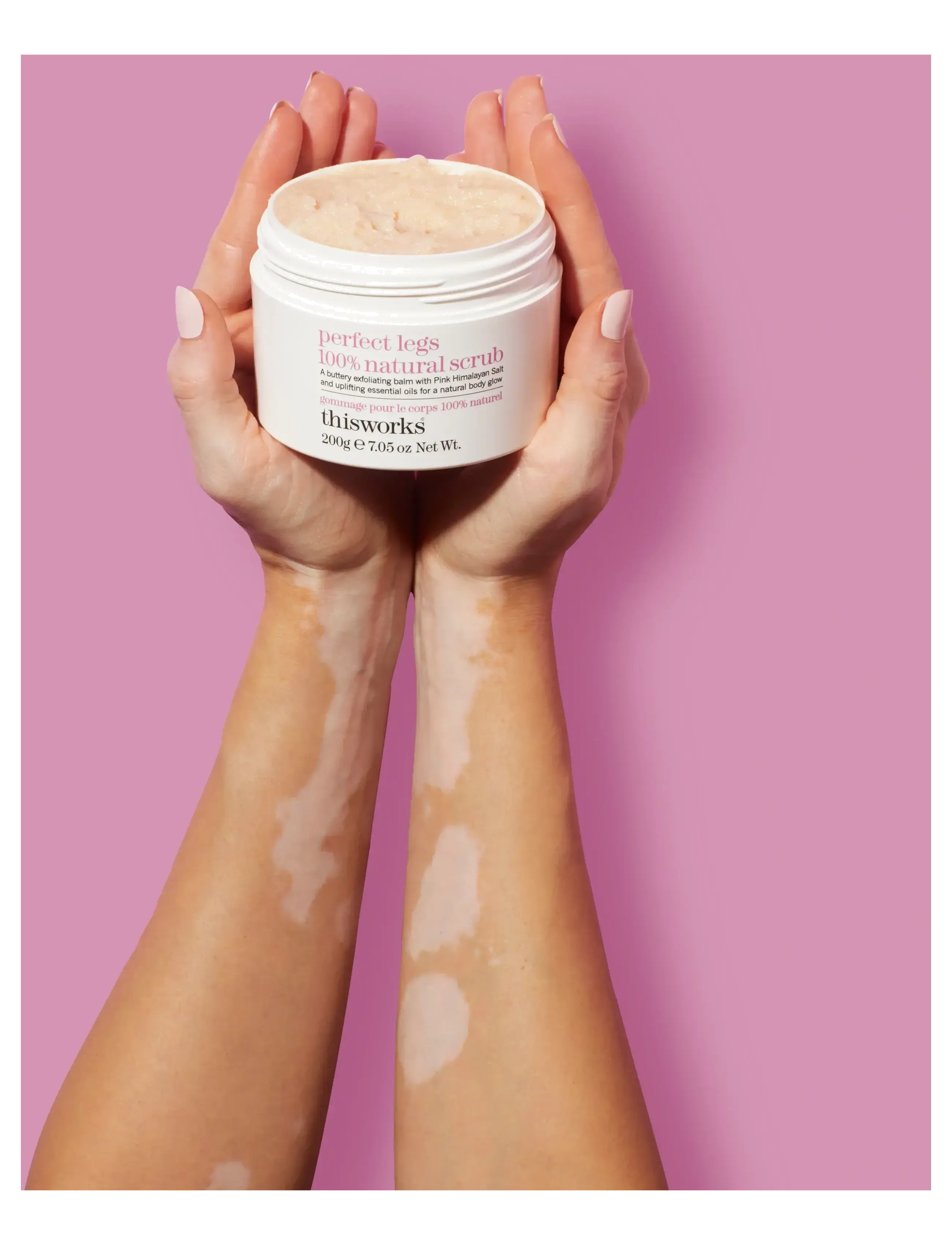 ThisWorks - perfect legs 100% natural scrub 200g - skrubb & exfoliators - kropp  - clear - 4