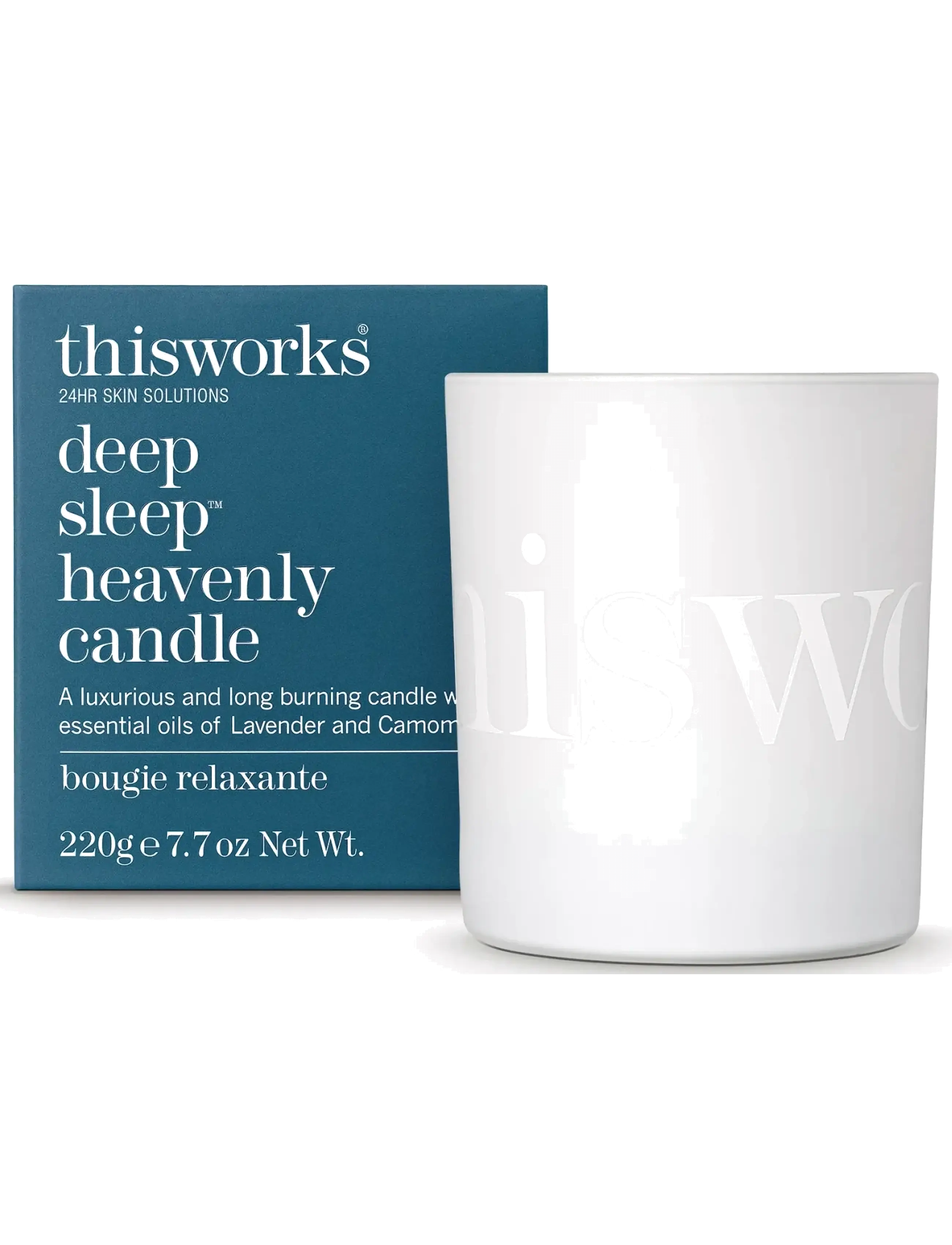 ThisWorks deep sleep heavenly candle 220gr - Made With Care - CLEAR / undefined