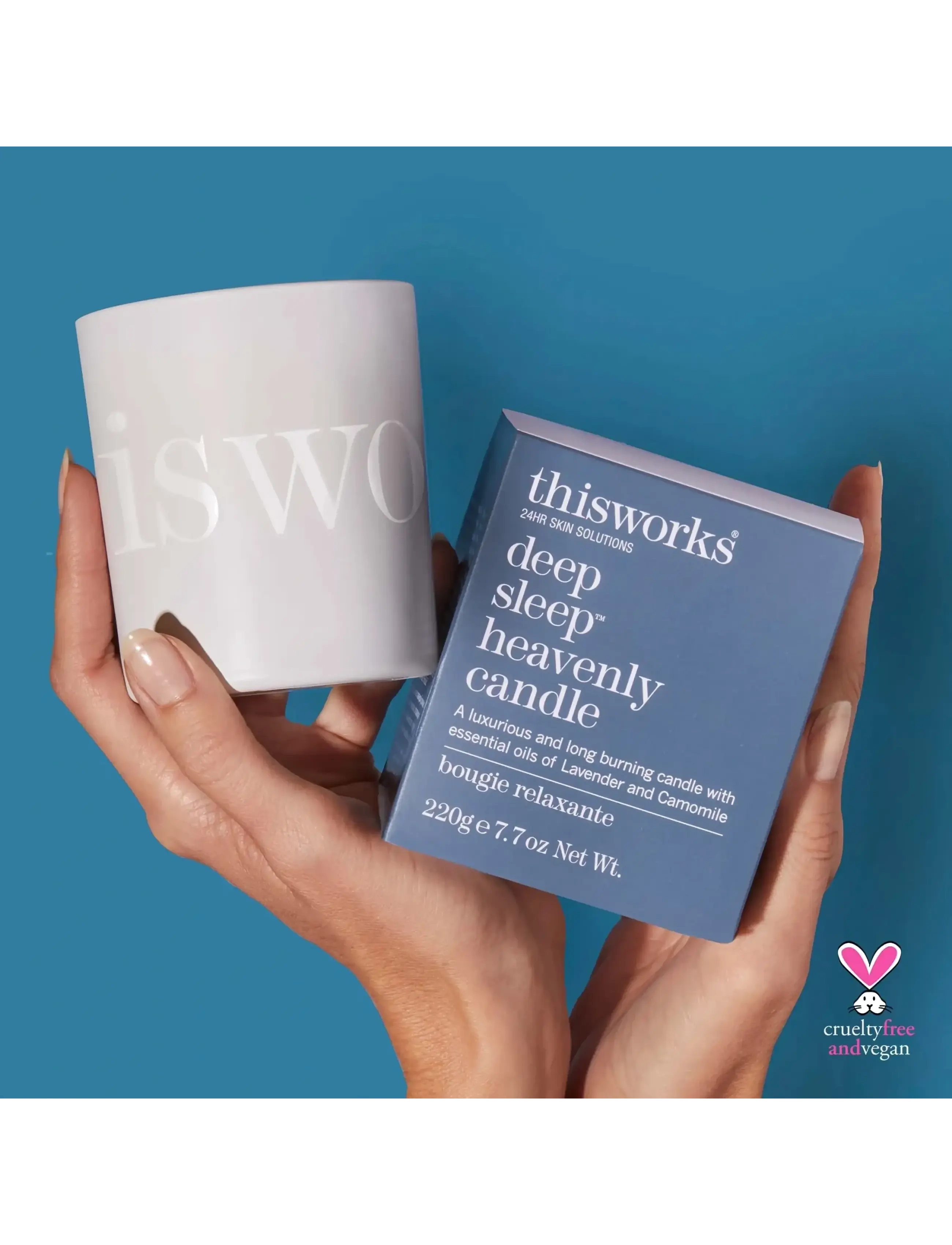 ThisWorks - deep sleep heavenly candle 220gr - clear - 1