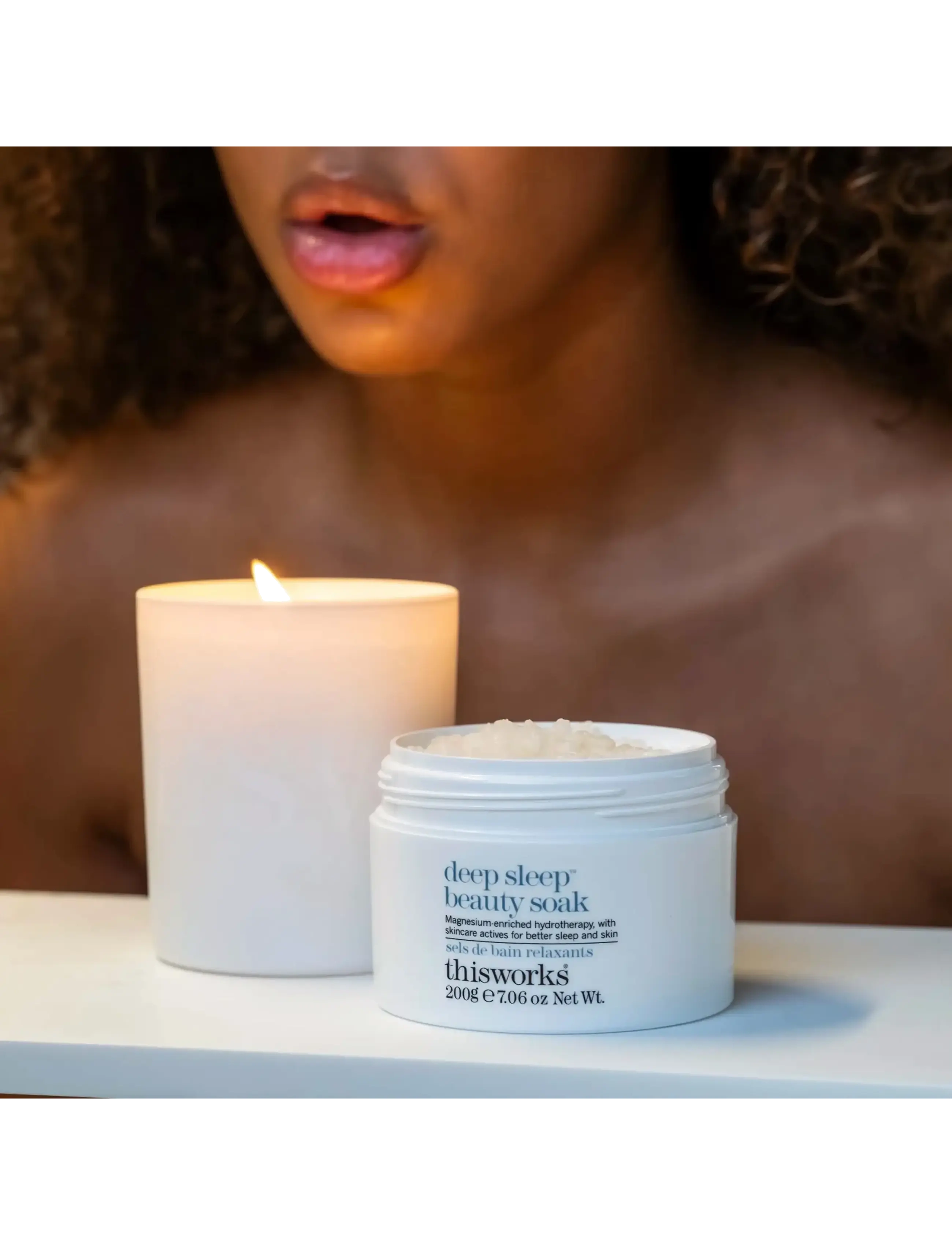 ThisWorks - deep sleep heavenly candle 220gr - clear - 2