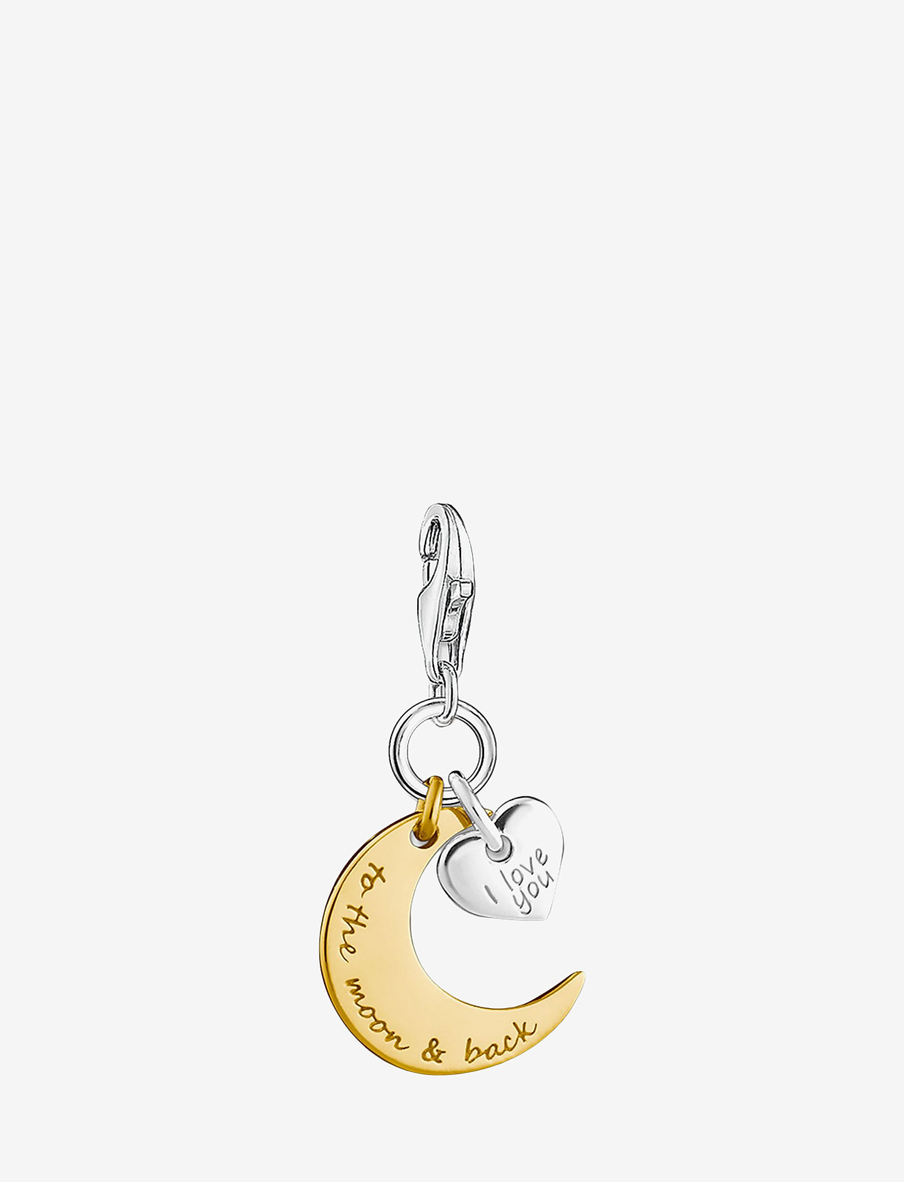 Thomas Sabo - Charm pendant I LOVE YOU TO THE MOON - party wear at outlet prices - gold - 0