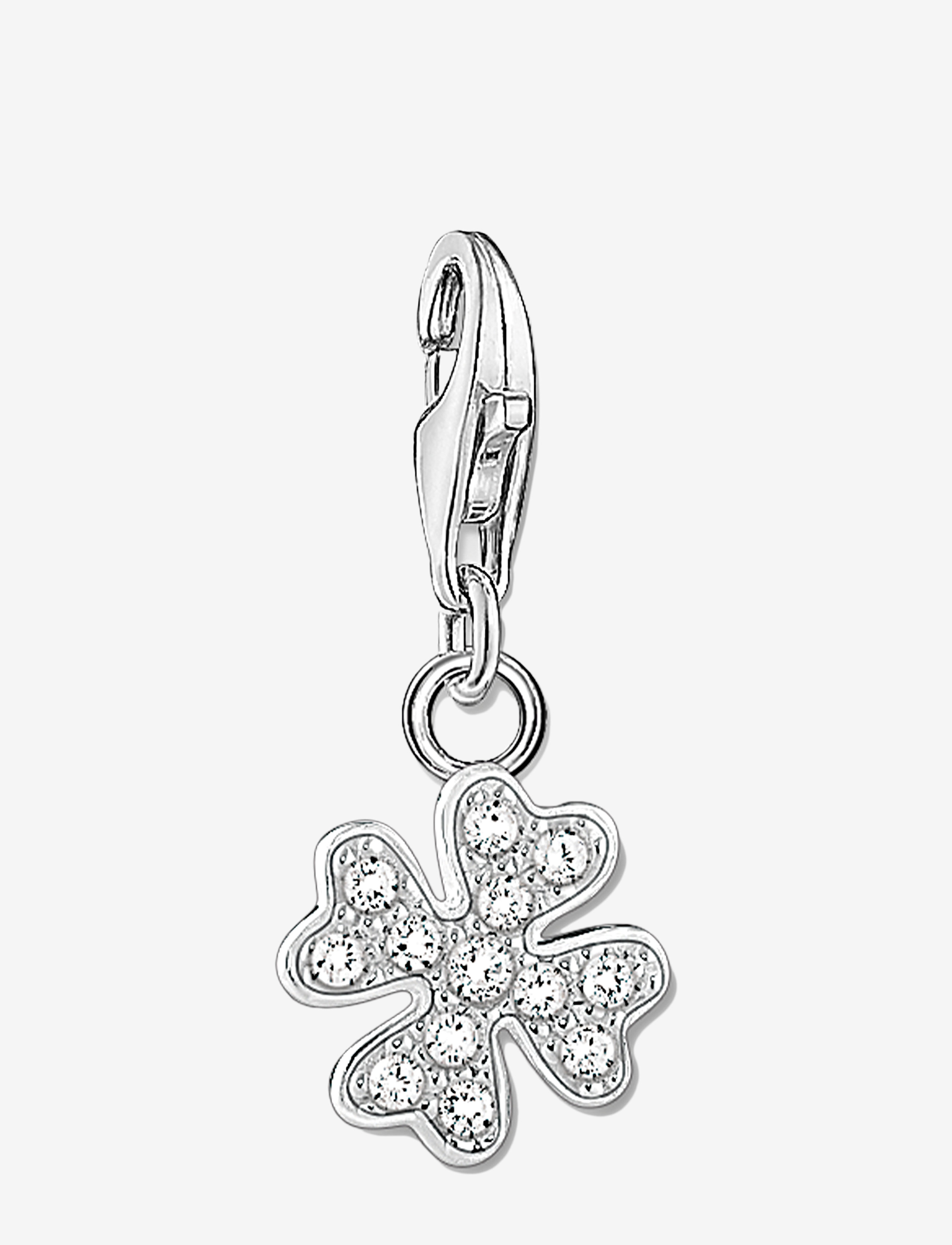 Charm pendant cloverleaf - SILVER