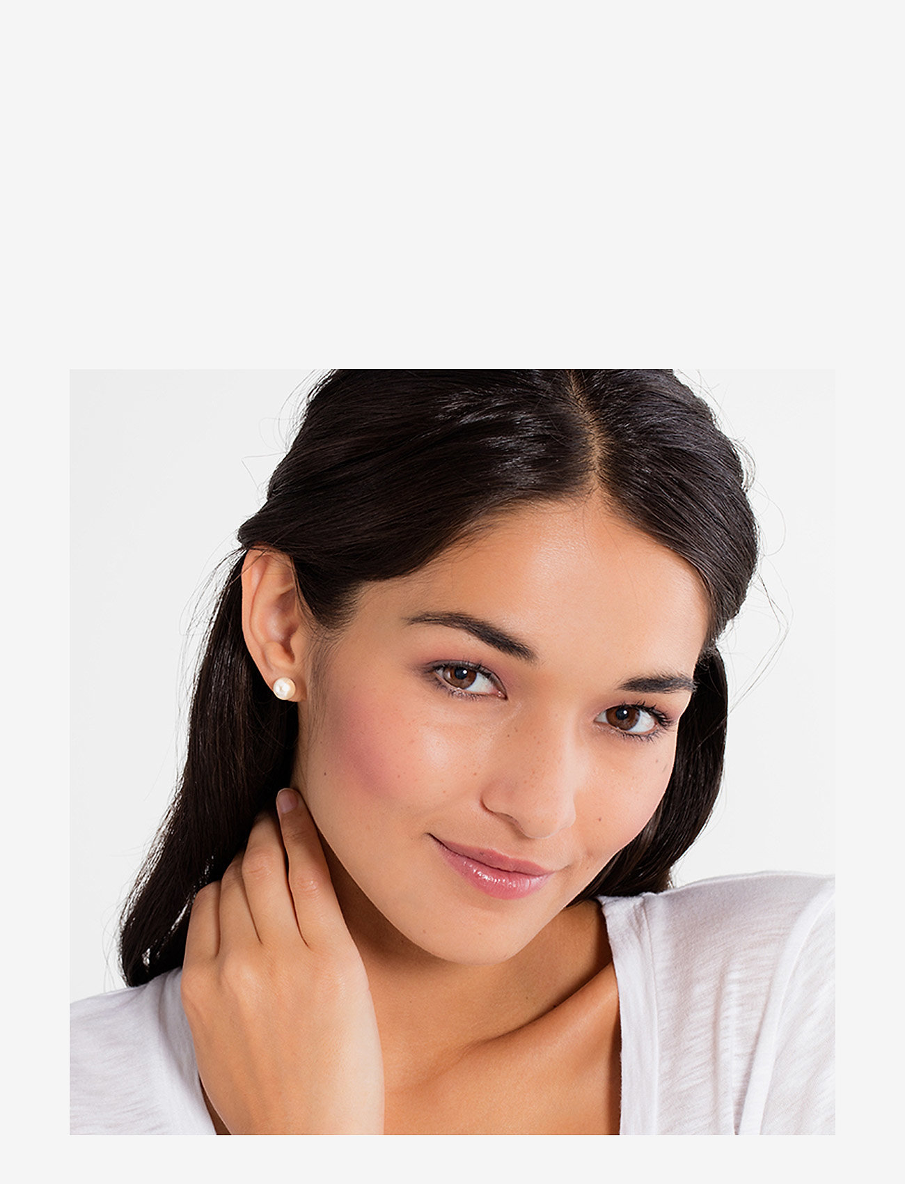 Thomas Sabo - Ear studs Pearl - pärlörhängen - white - 2