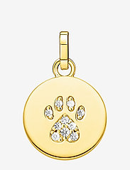 Pendant Coin Paw Cat gold - YELLOW GOLD-COLOURED