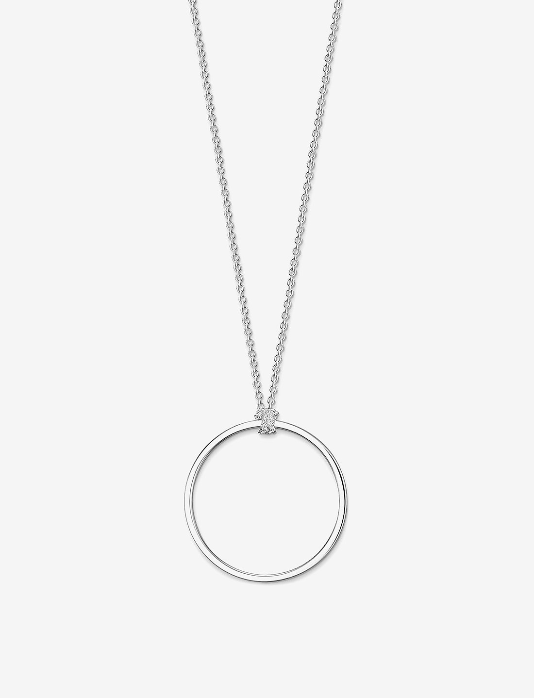 Thomas Sabo Charm Necklace Circle Silver Halsband med h nge Boozt