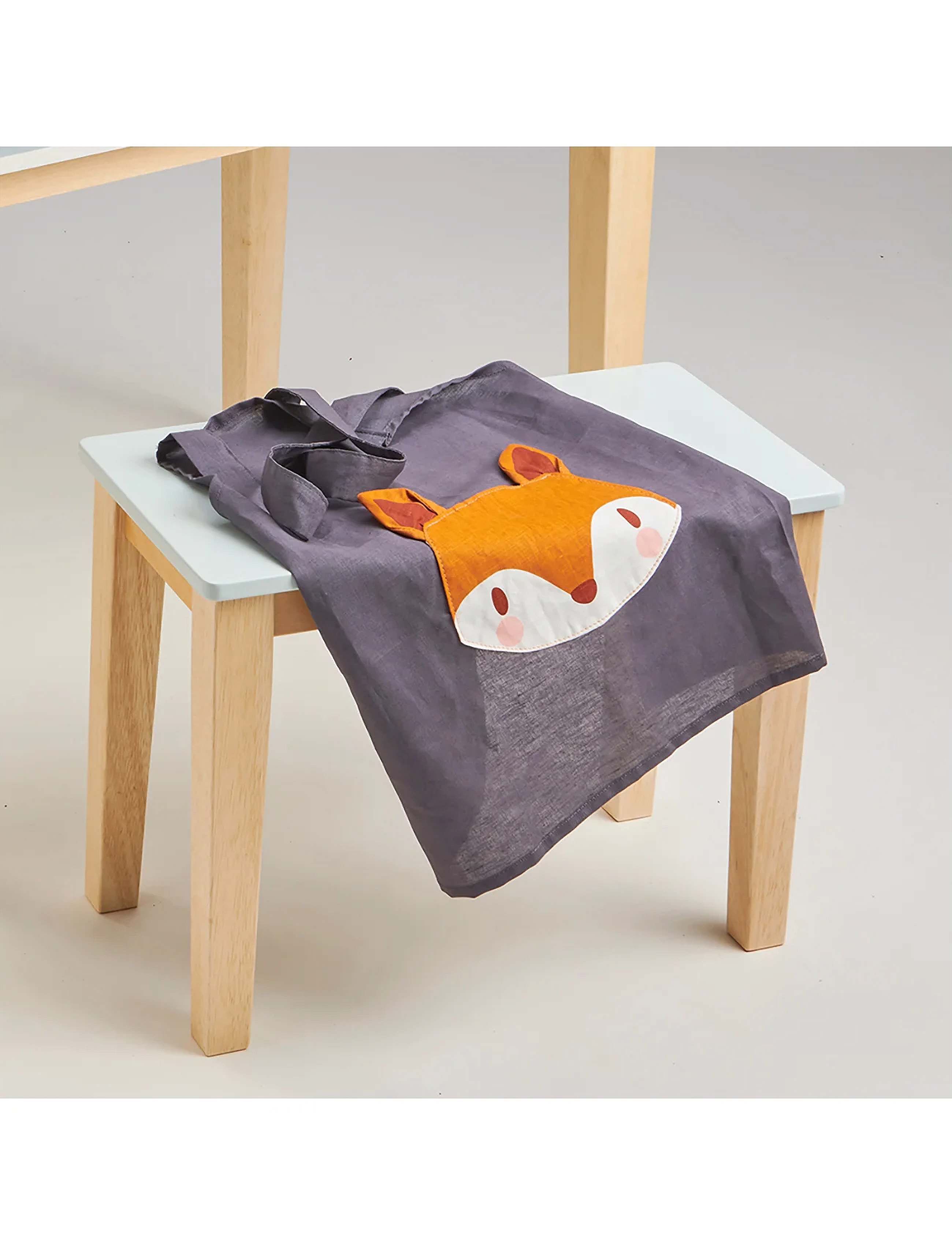 ThreadBear - Apron - Fox - Linen - grey - 2