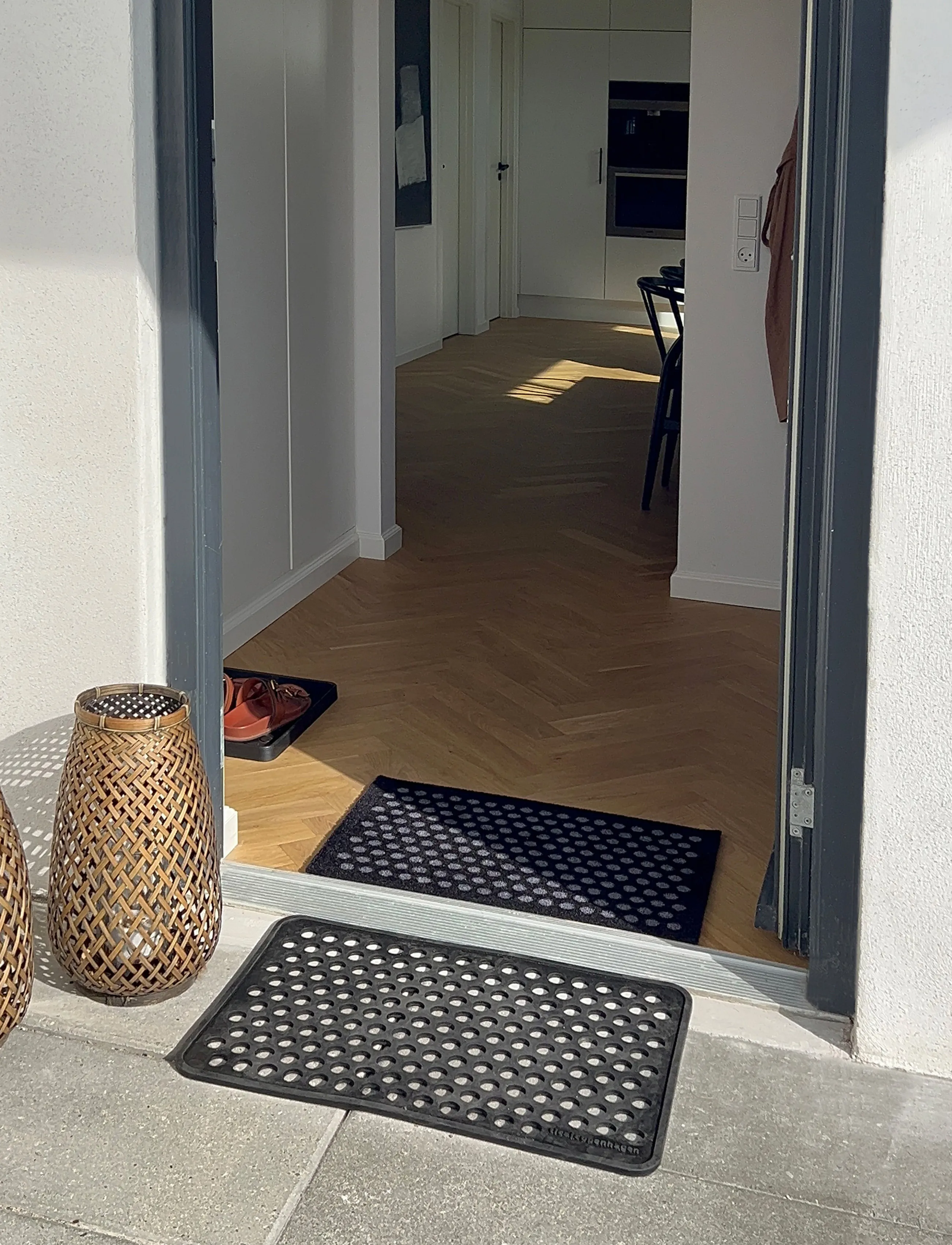 tica copenhagen Doormat, Rubber Dot Design 40X60 Cm,,,Schwarz Gr.40X60CM