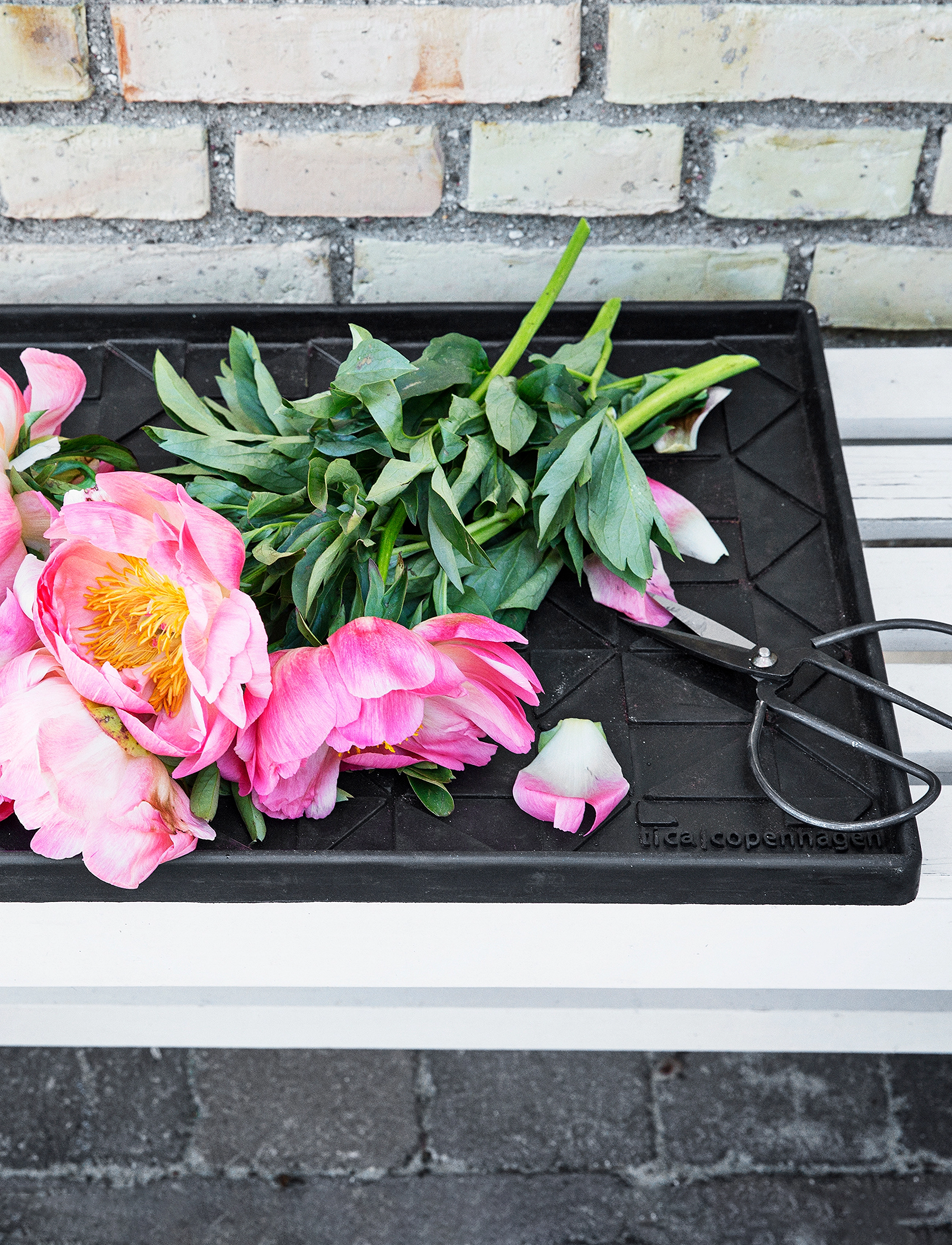 tica copenhagen Shoe And Boot Tray Rubber, L:48 cm, Furniture, Schwarz - Trays, Homeware