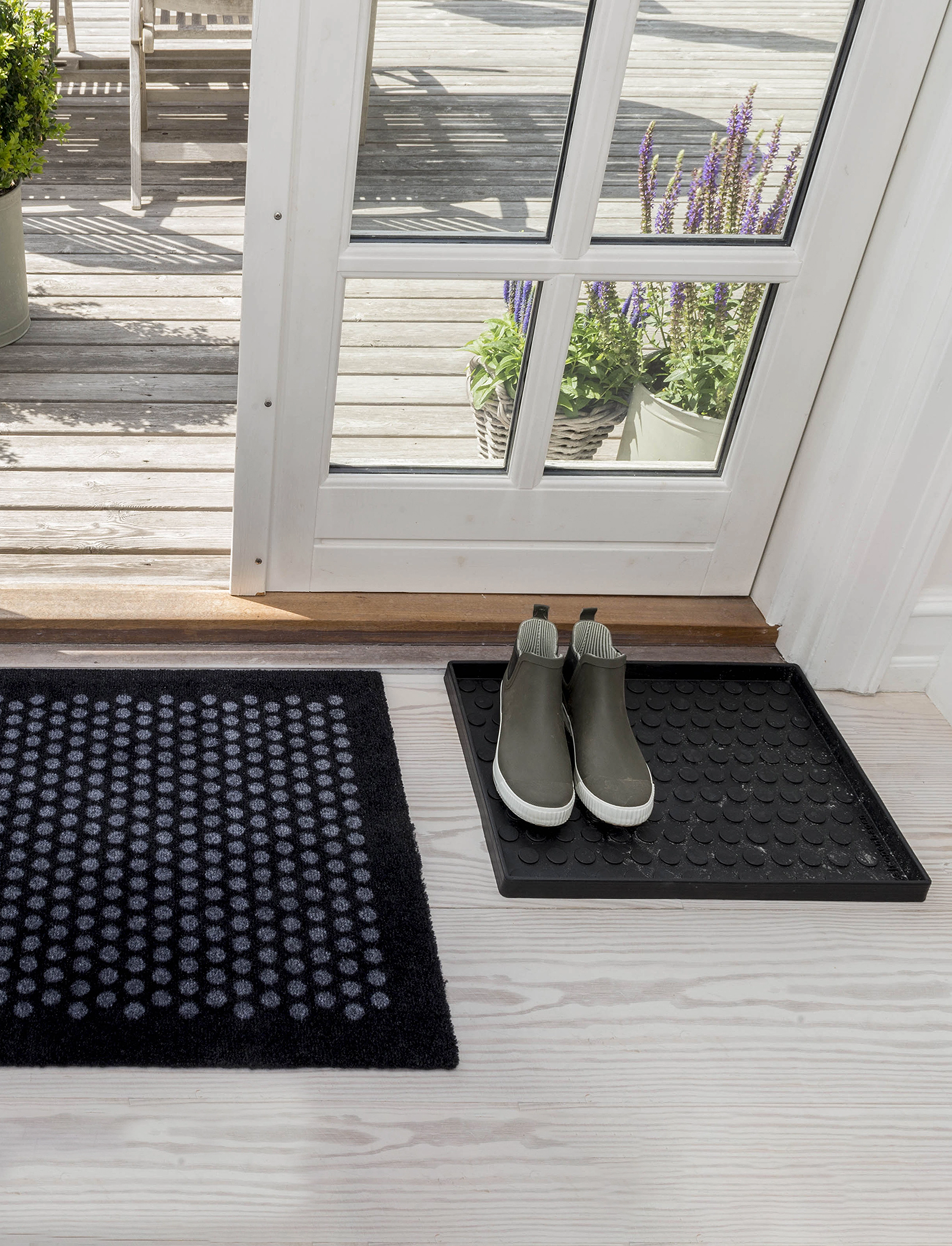 tica copenhagen Shoe And Boot Tray Rubber, L:48 cm, Furniture, Schwarz - Trays, Homeware
