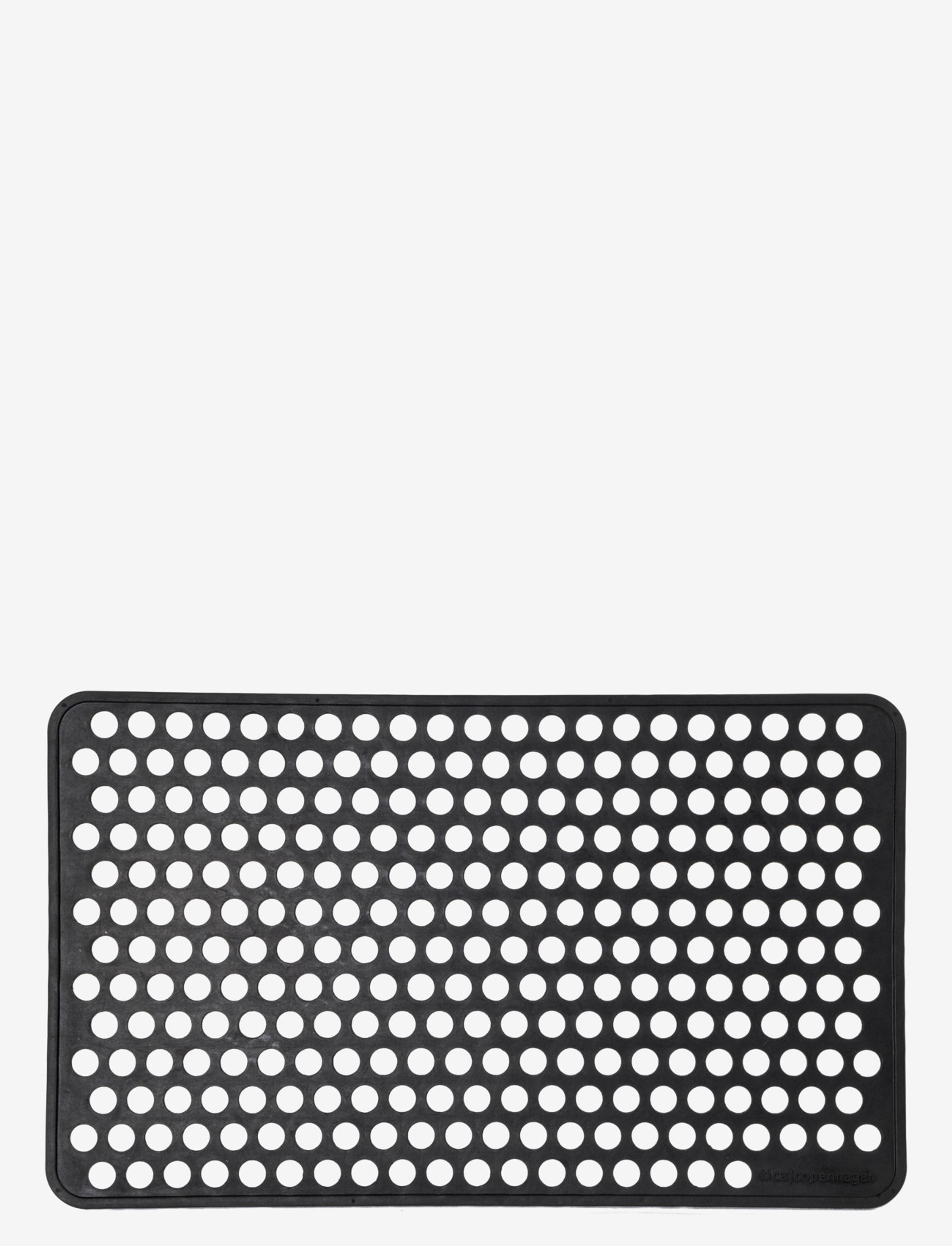 TICA COPENHAGEN Doormat Rubber, 75X45 Cm Schwarz - 75X45X1CM - Unisex