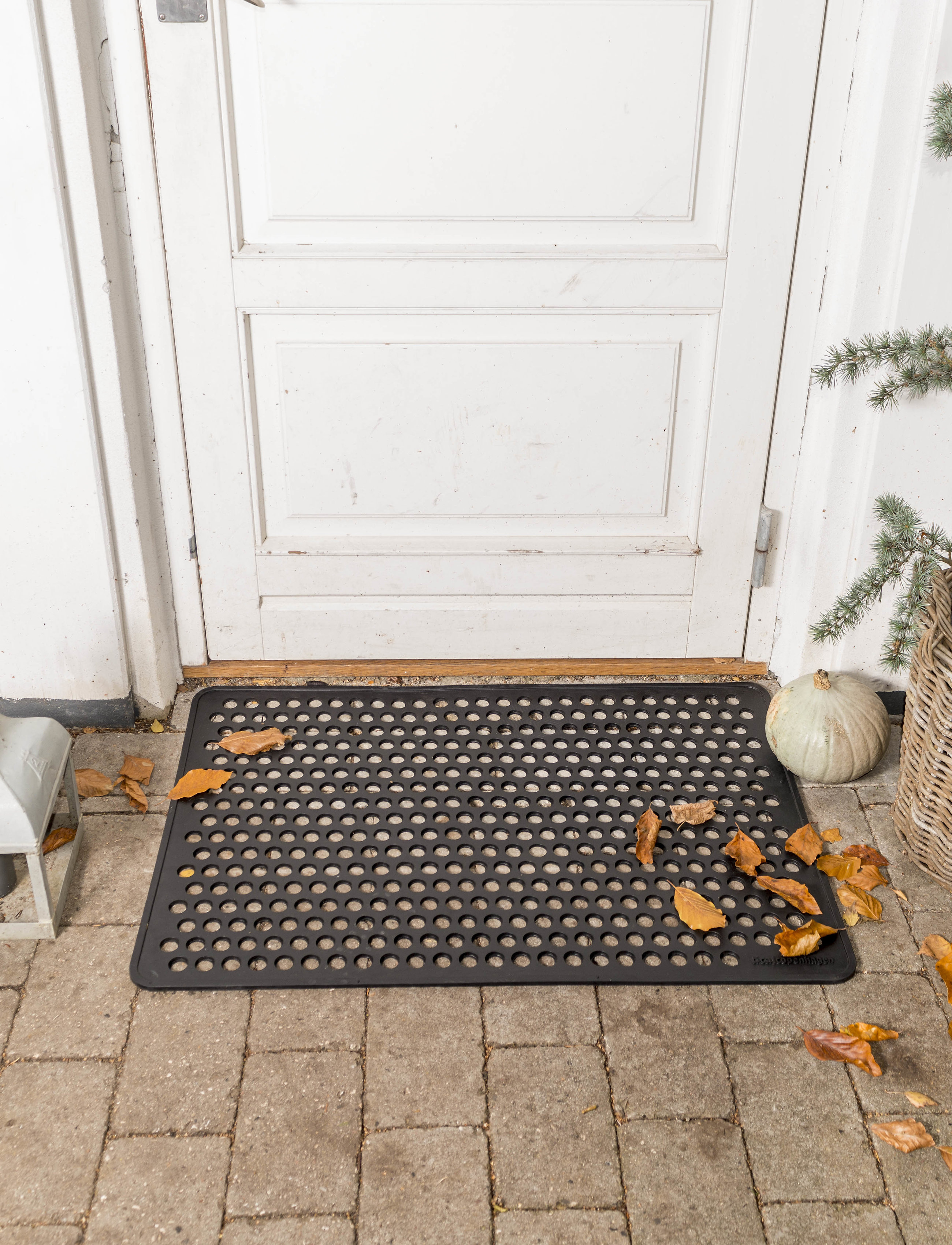 tica copenhagen Doormat Rubber, 90X60 Cm, 90X60X1 cm, Rugs & Carpets, Schwarz - Door Mats, Homeware