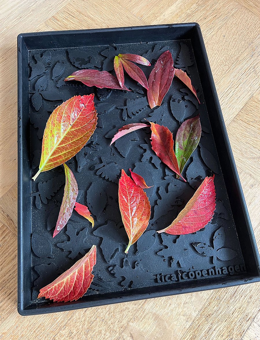 tica copenhagen - Shoe and boot tray rubber - jalatsiriiulid ja kingaalused - leaves design - 4