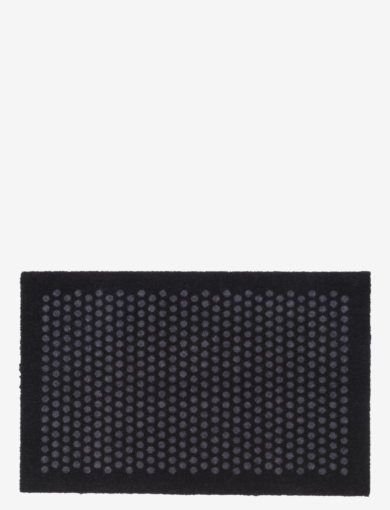 tica copenhagen - Floormat polyamide, 90x60 cm, dot design - dörrmattor - black/grey - 0