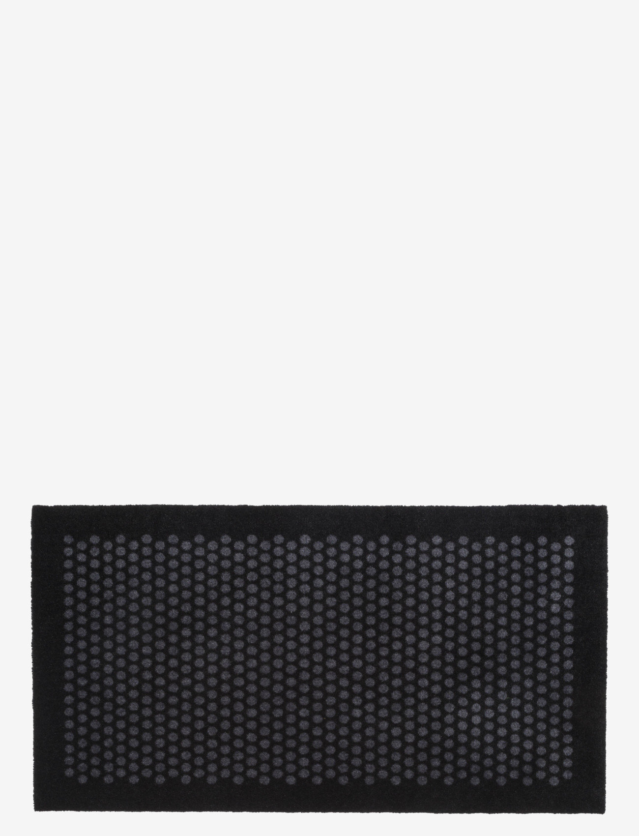 tica copenhagen - Floormat polyamide, 120x67 cm, dot design - dørmåtter - black/grey - 0