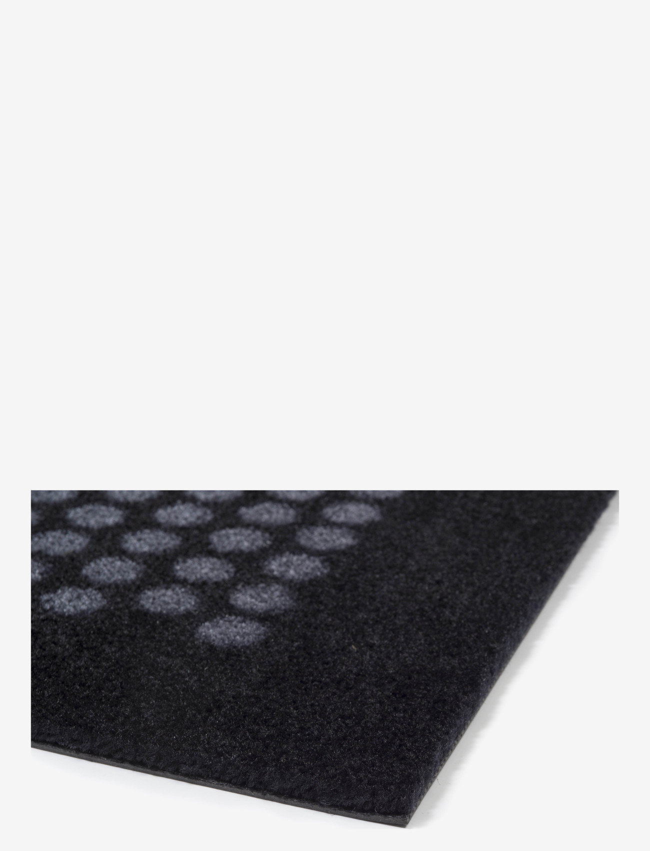 tica copenhagen - Floormat polyamide, 120x67 cm, dot design - durų kilimėliai - black/grey - 1