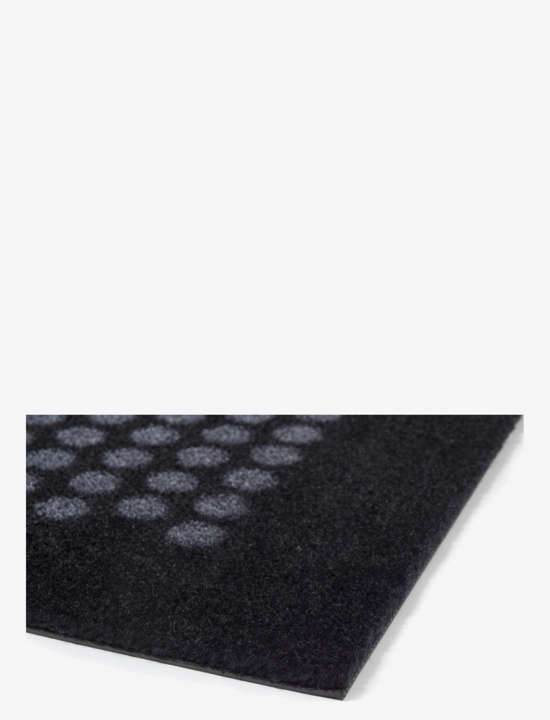 tica copenhagen - Floormat polyamide, 120x67 cm, dot design - türmatten - black/grey - 1