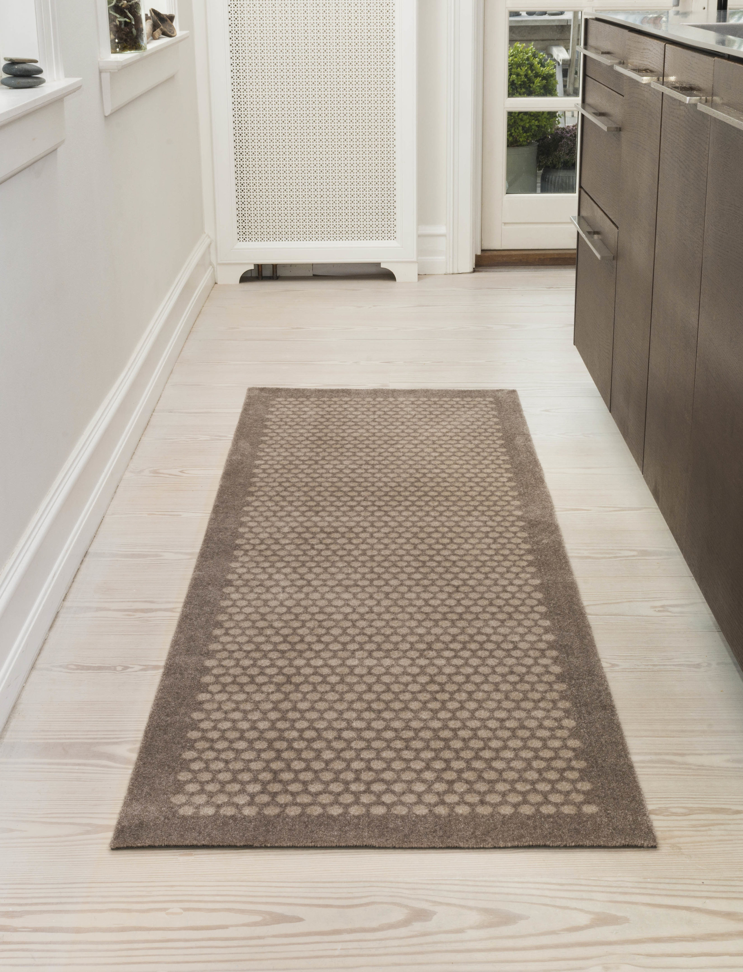 tica copenhagen Floormat Polyamide, 200X67 cm, Dot Design, 200X67X0.7 cm, Beige, Tæpper > Løbere Til Gangen, Unisex