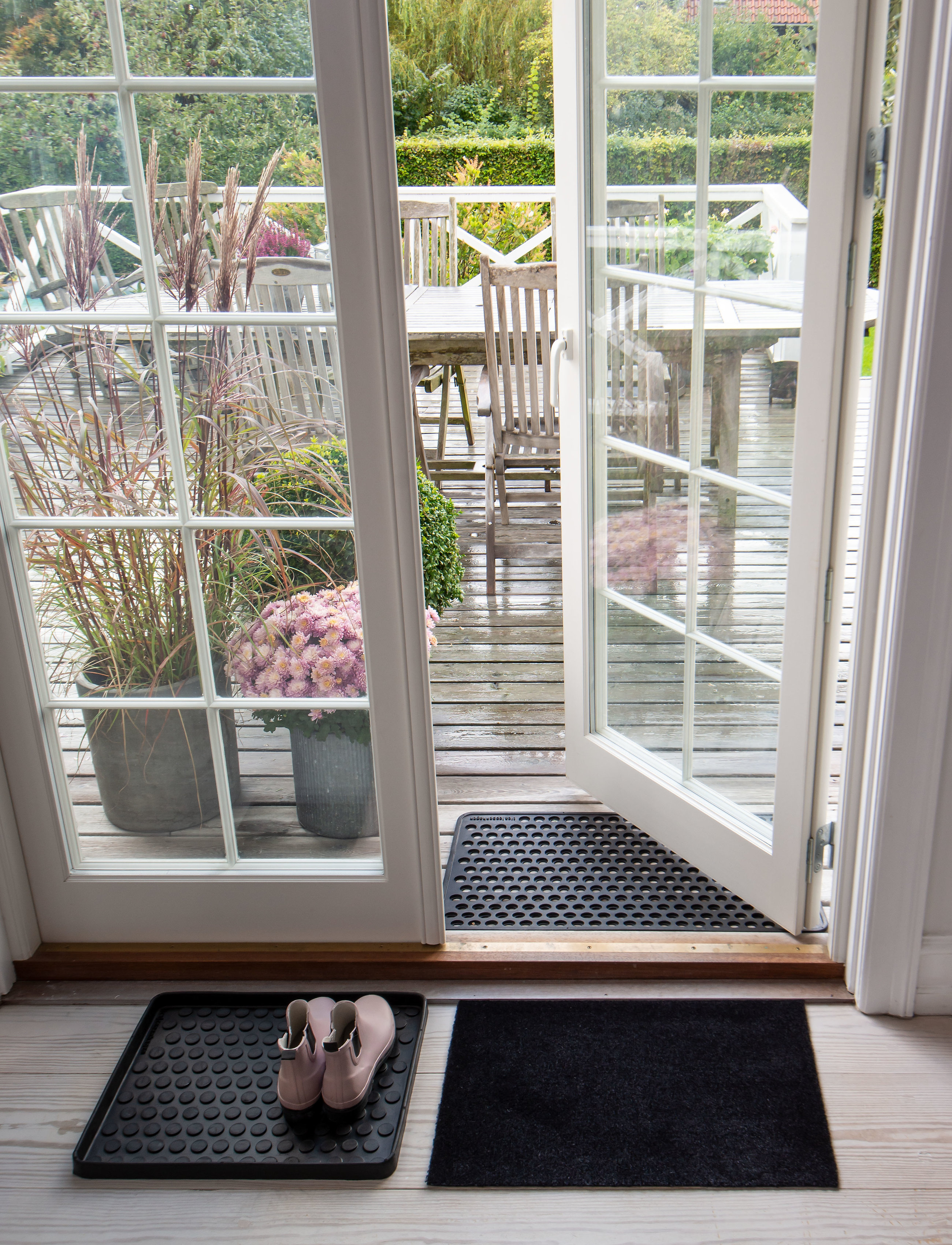 tica copenhagen Floormat Polyamide, 60X40 Cm, Unicolor, cm, Rugs & Carpets, Schwarz - Door Mats, Homeware