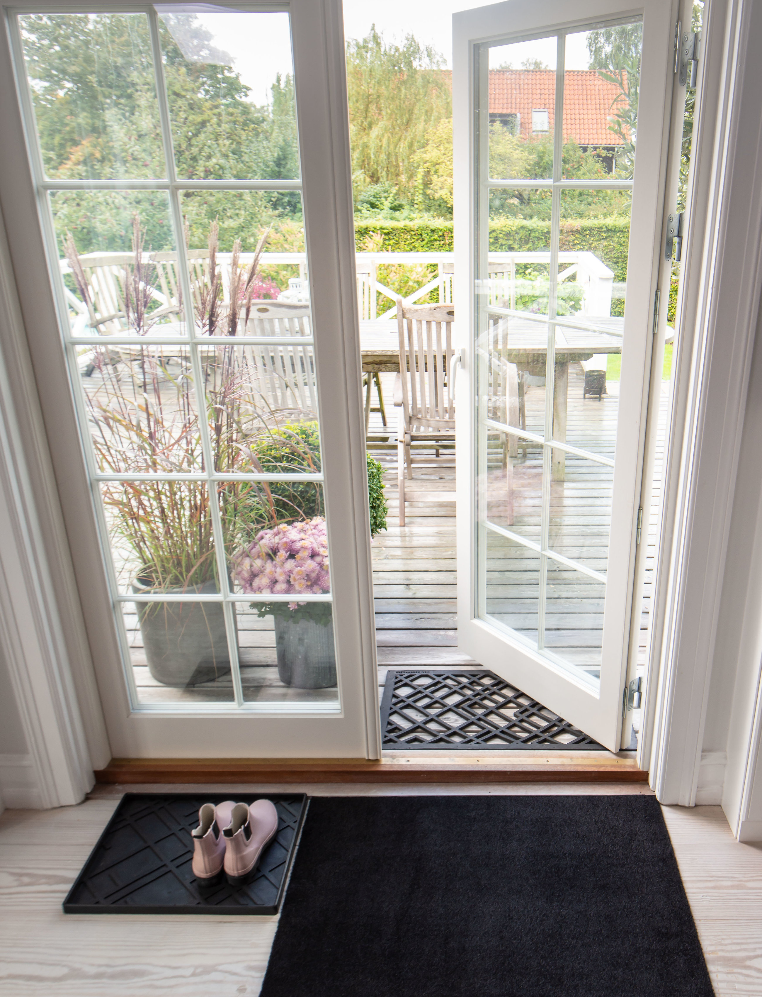 tica copenhagen Floormat Polyamide, 90X60 Cm, Unicolor, 90X60X0.7 cm, Rugs & Carpets, Schwarz - Door Mats, Homeware