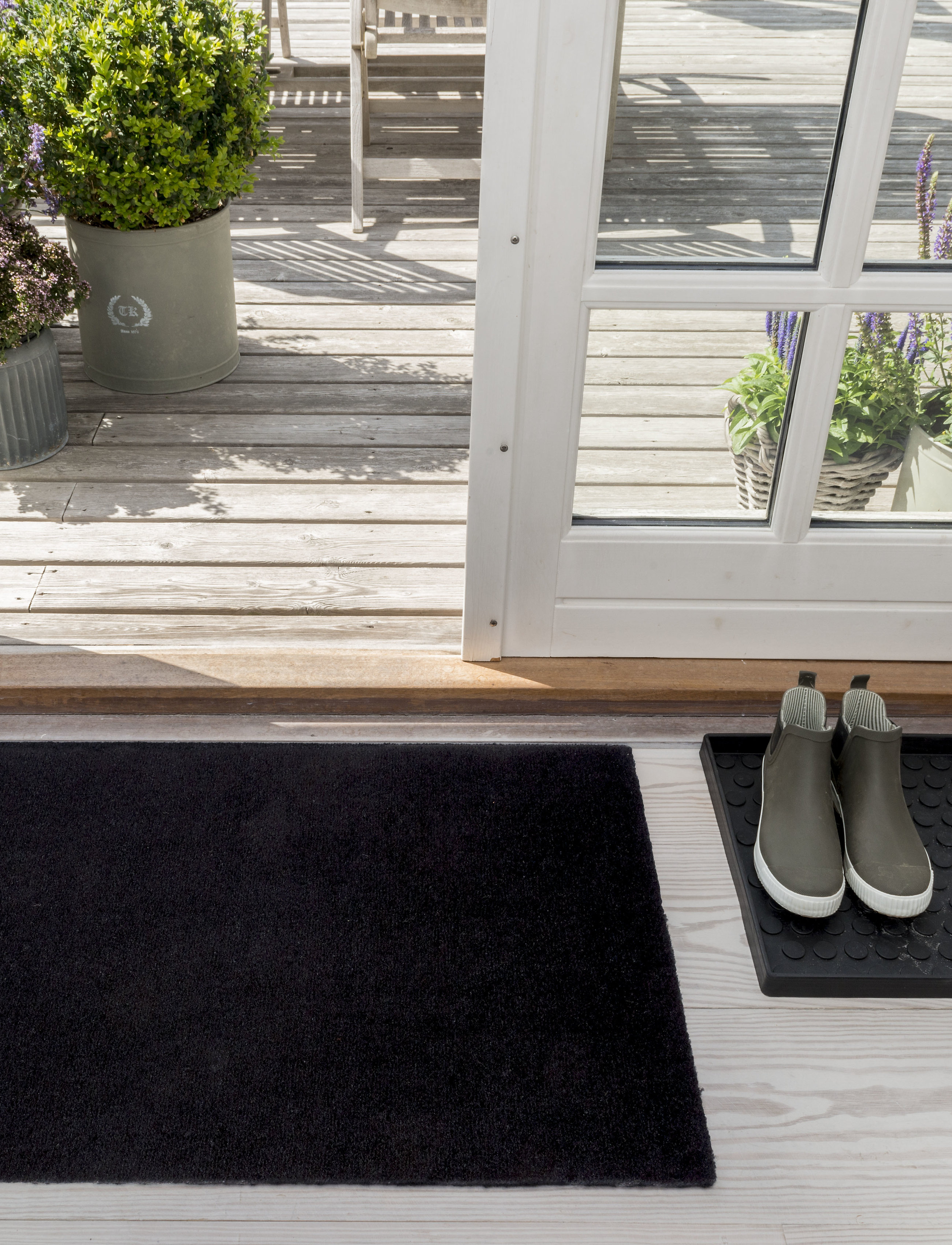tica copenhagen - Floormat polyamide, 90x60 cm, unicolor - uksematid - black - 5
