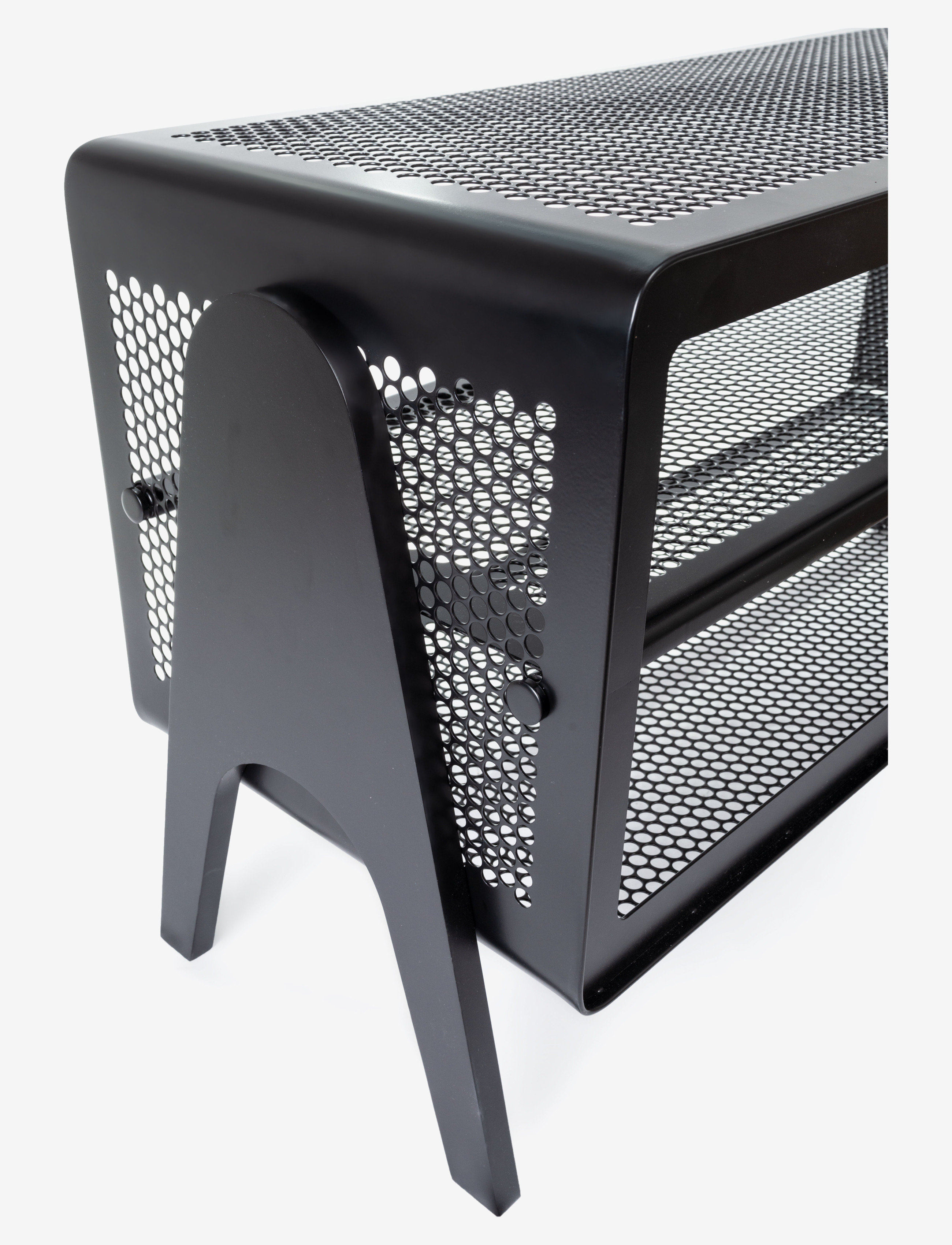 tica copenhagen - Metal Racks floor large - shoe racks & trays - matte black - 4