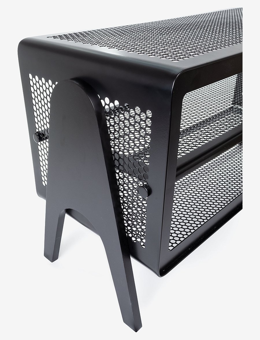 tica copenhagen - Metal Racks floor large - schuhregale und tabletts - matte black - 4