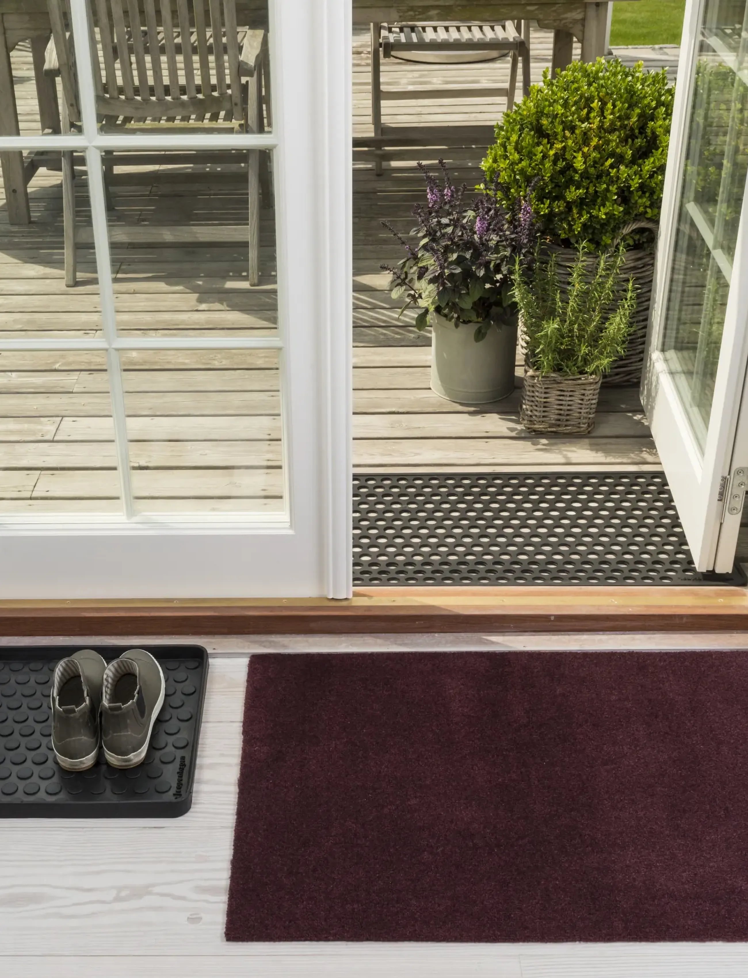 tica copenhagen - Floormat, Unicolor Bordeaux, 60x90x0,7 cm - bordeaux - 3