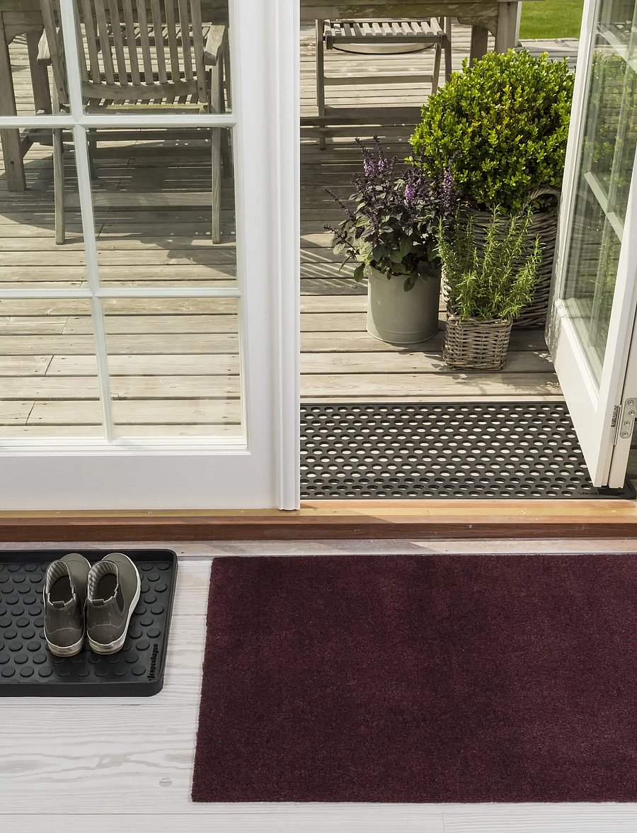 tica copenhagen - Floormat, Unicolor Bordeaux, 60x90x0,7 cm - türmatten - bordeaux - 3