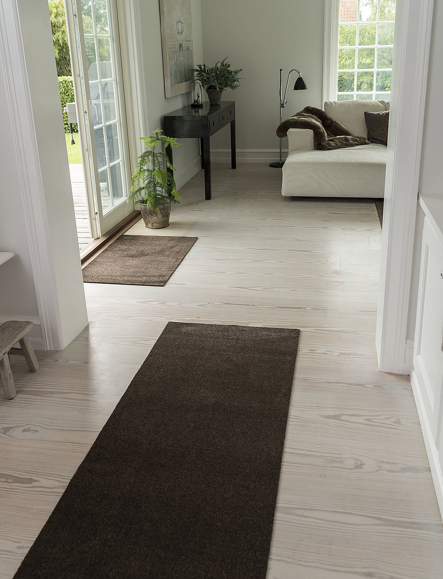 tica copenhagen - Floormat polyamide, 90x60 cm, unicolor - uksematid - dark brown - 5