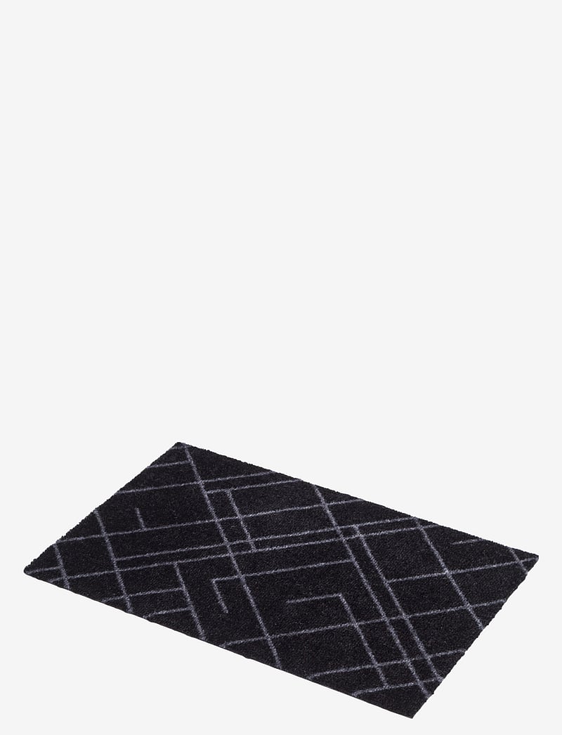 tica copenhagen - Floormat polyamide, 60x40 cm, lines design - madalaimad hinnad - black/grey - 1