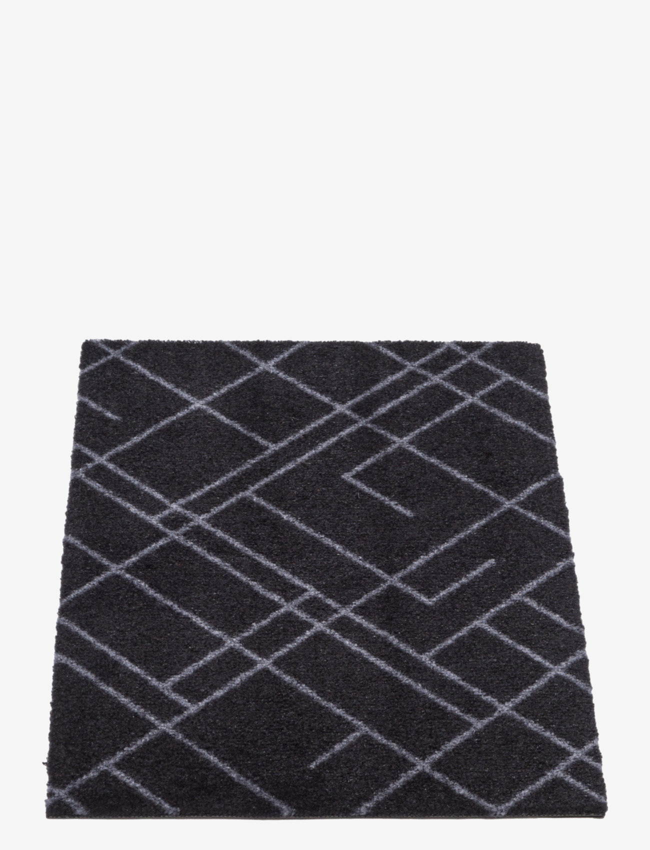 tica copenhagen - Floormat polyamide, 60x40 cm, lines design - køb efter pris - black/grey - 2
