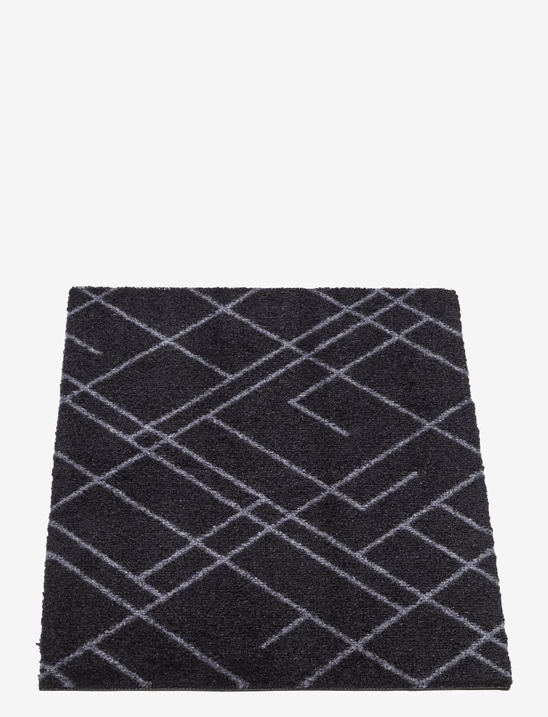 tica copenhagen - Floormat polyamide, 60x40 cm, lines design - madalaimad hinnad - black/grey - 2
