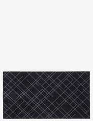 Floormat polyamide, 120x67 cm, leaves design - BLACK/GREY